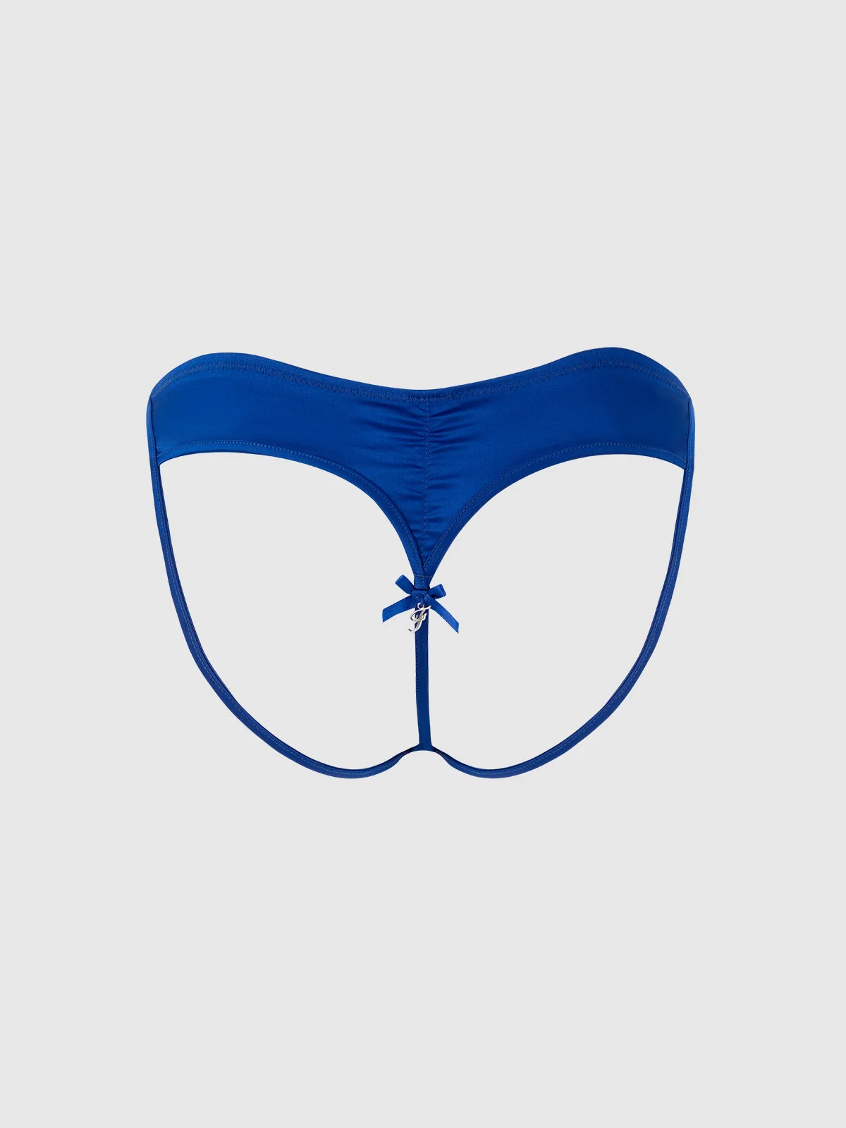 Petra Heart Open Back Bikini in Cobalt Blue