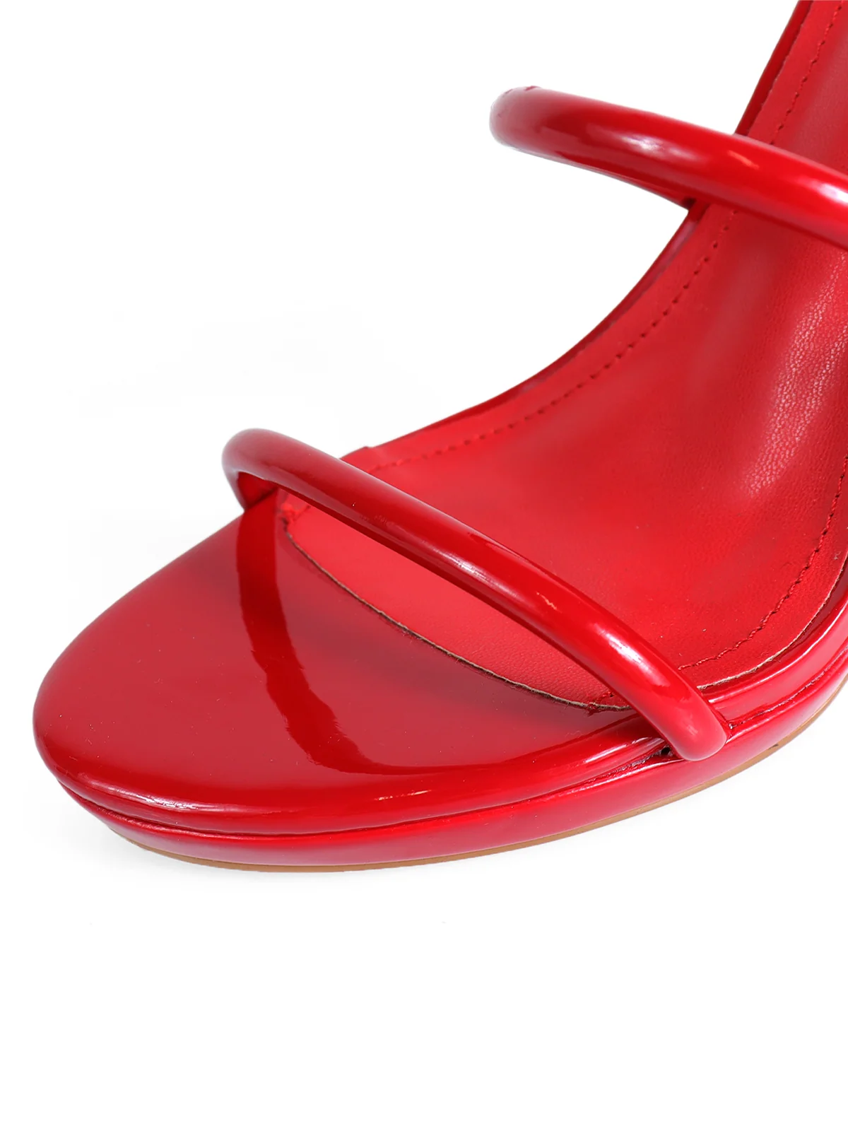 Sabine Round Toe Heel in Red from Frederick's of Hollywood