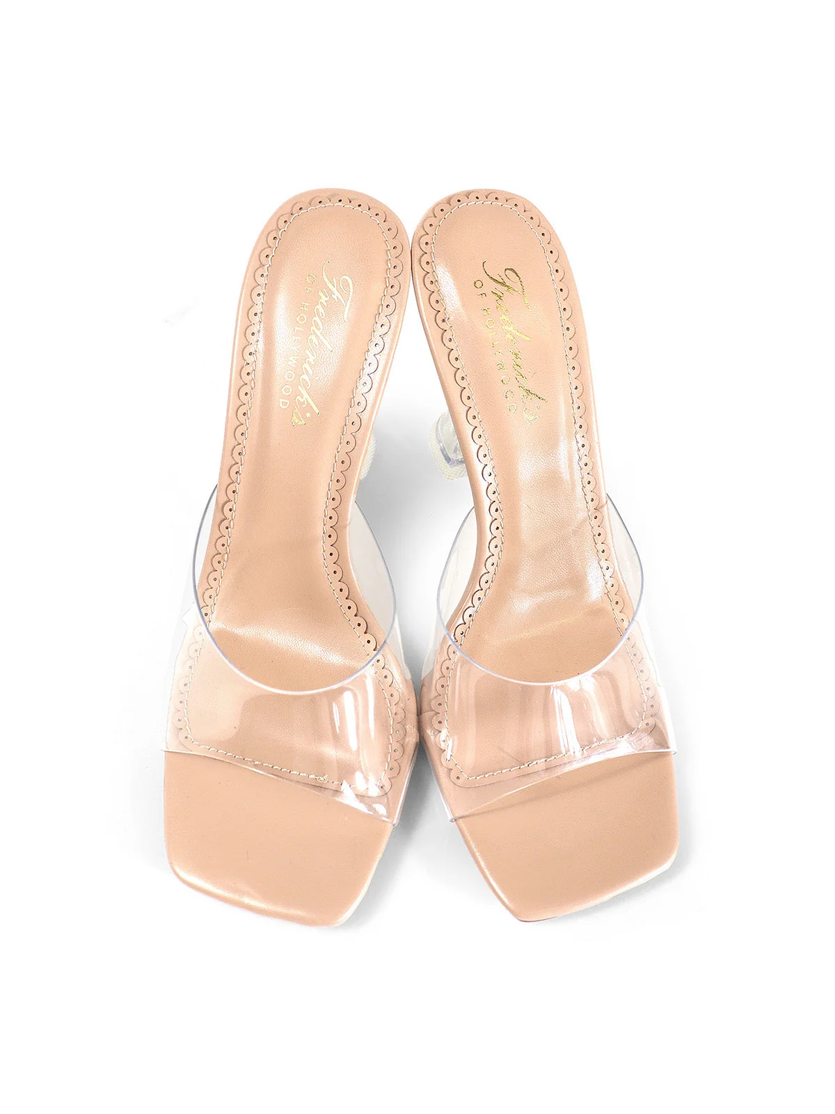 Honey Mule Nude Heeled Slip-On Shoe by Frederick's of Hollywood