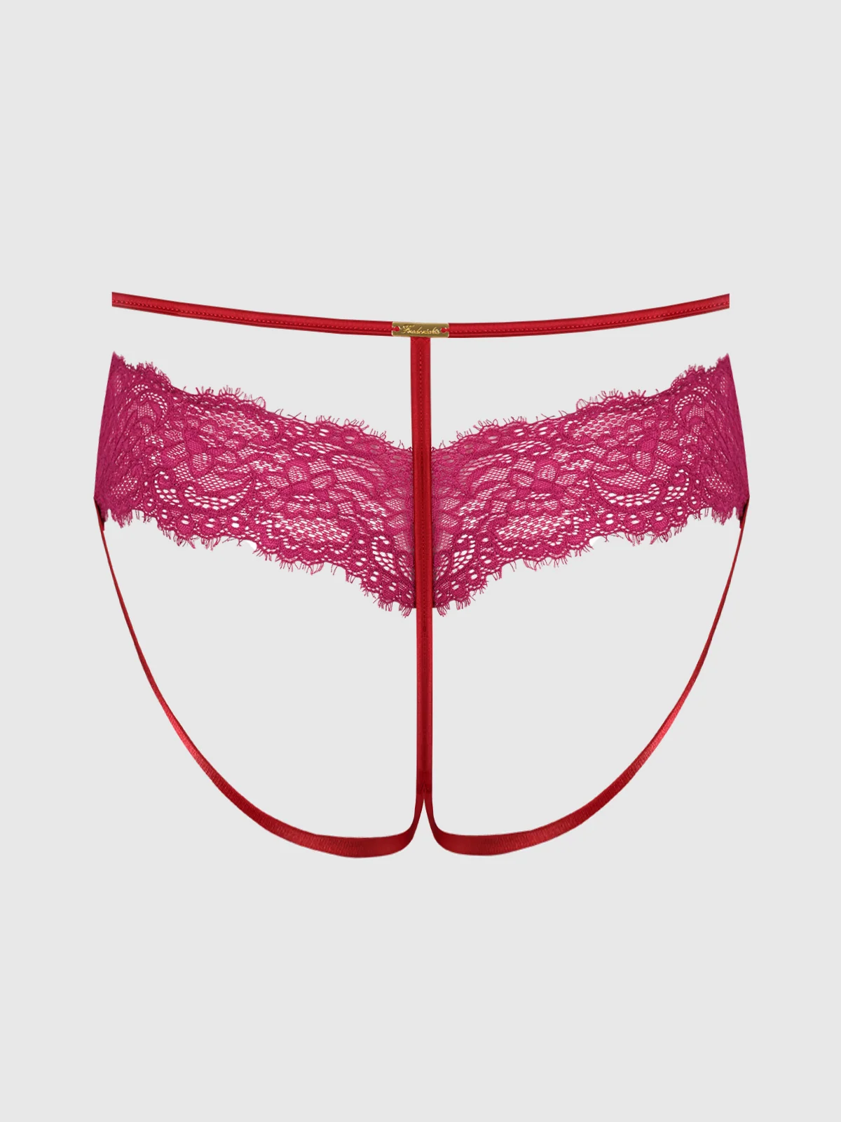 Rosalind Lace Crotchless G-String Panty