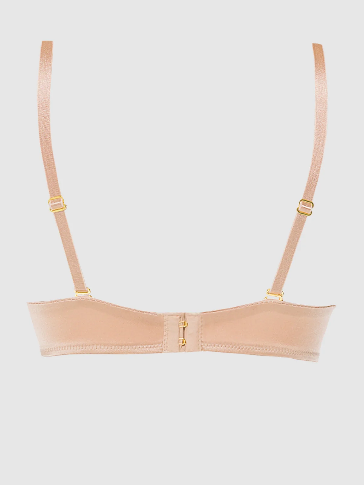 Rising Star Plunge Push Up Bra in Liquid Satin Sirocco