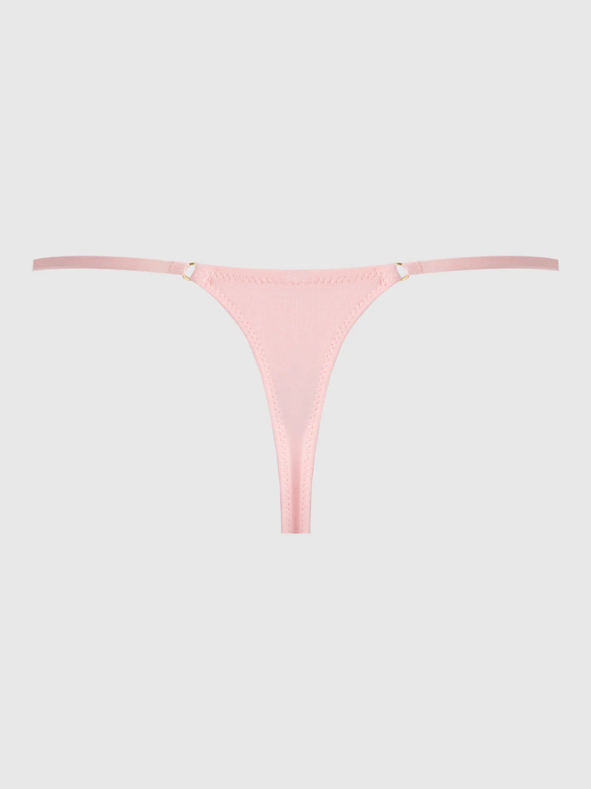 Bailey Stretch Cotton Thong in Light Pink