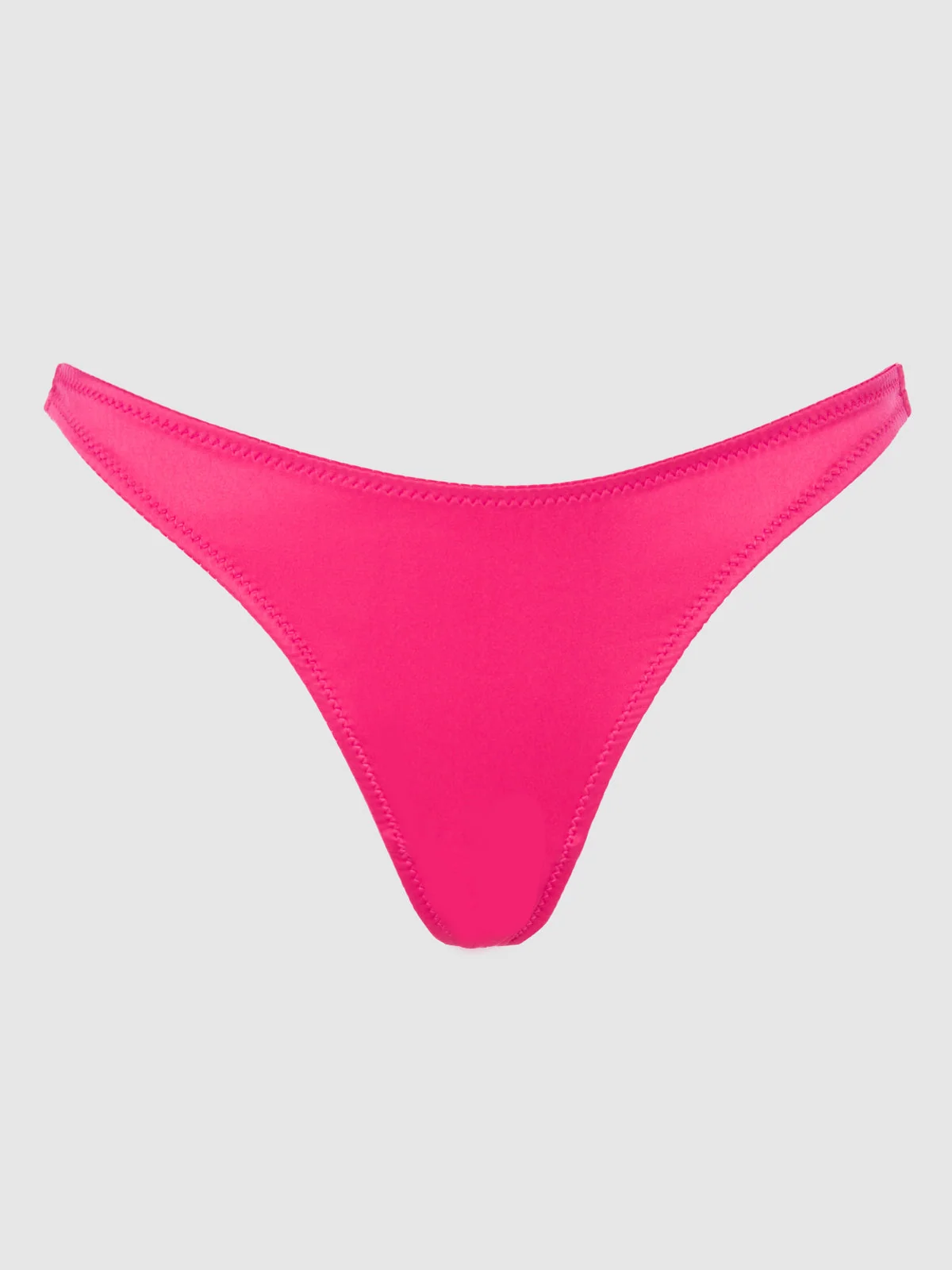 Petra Crotchless Satin Tanga in Pink Dragon