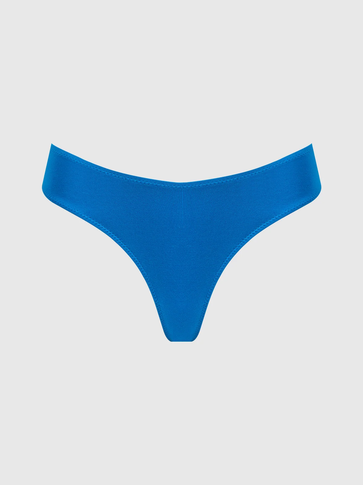 Bailey Stretch Cotton Tanga in Cobalt Blue