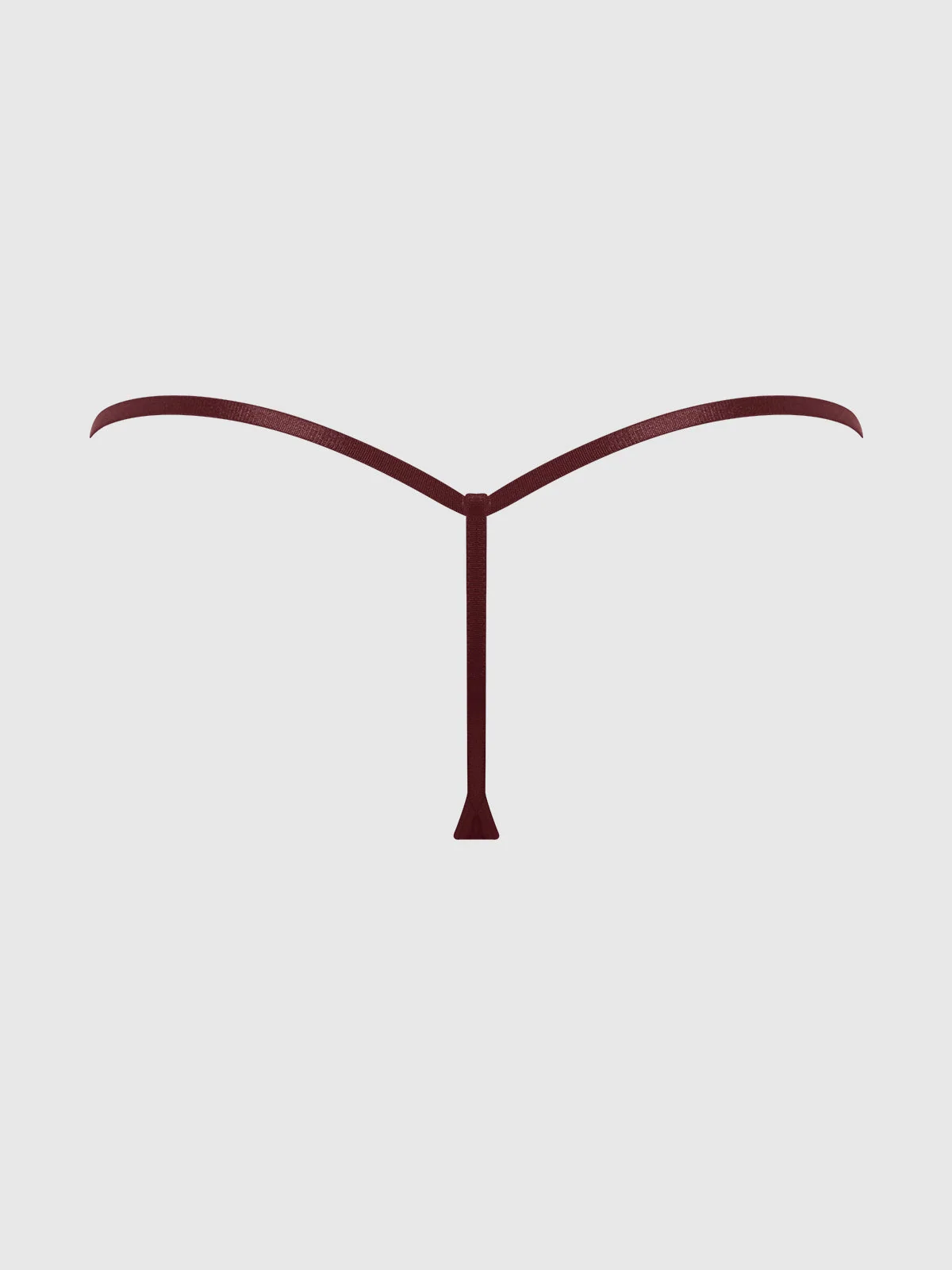 Petra Lattice Front Side Slider G-String in Burgundy