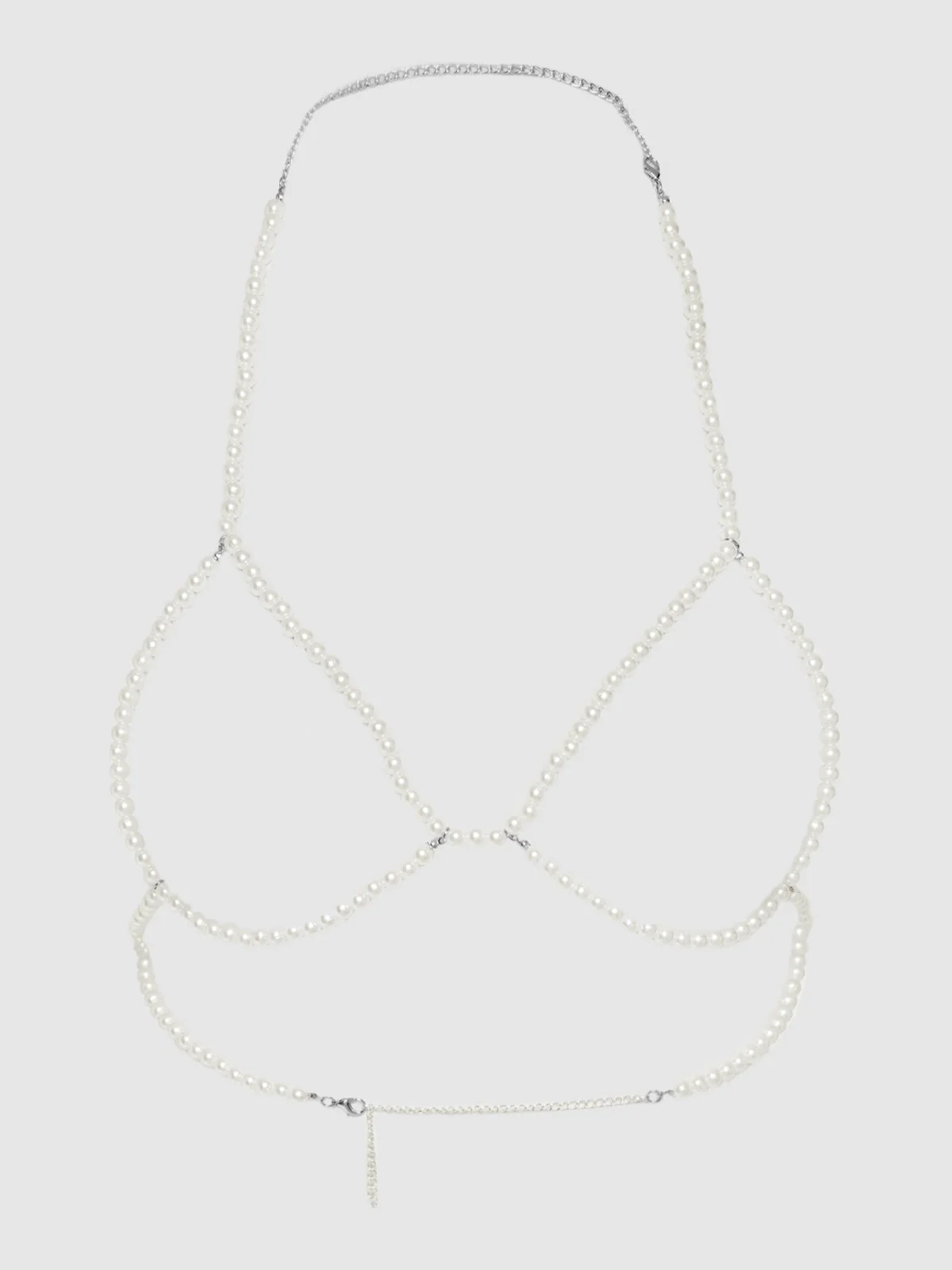 White Pearl Triangle Bra