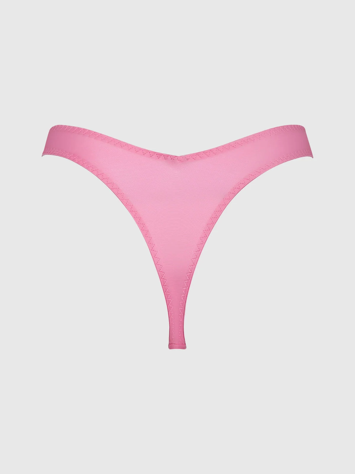 Neev Oil Slick Scoop Thong in Bubblegum Pink