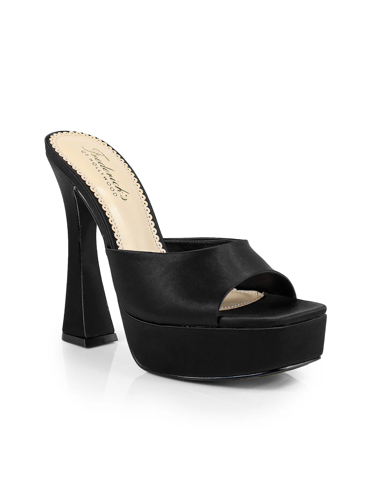 Elaina Platform Mule Heels in Black