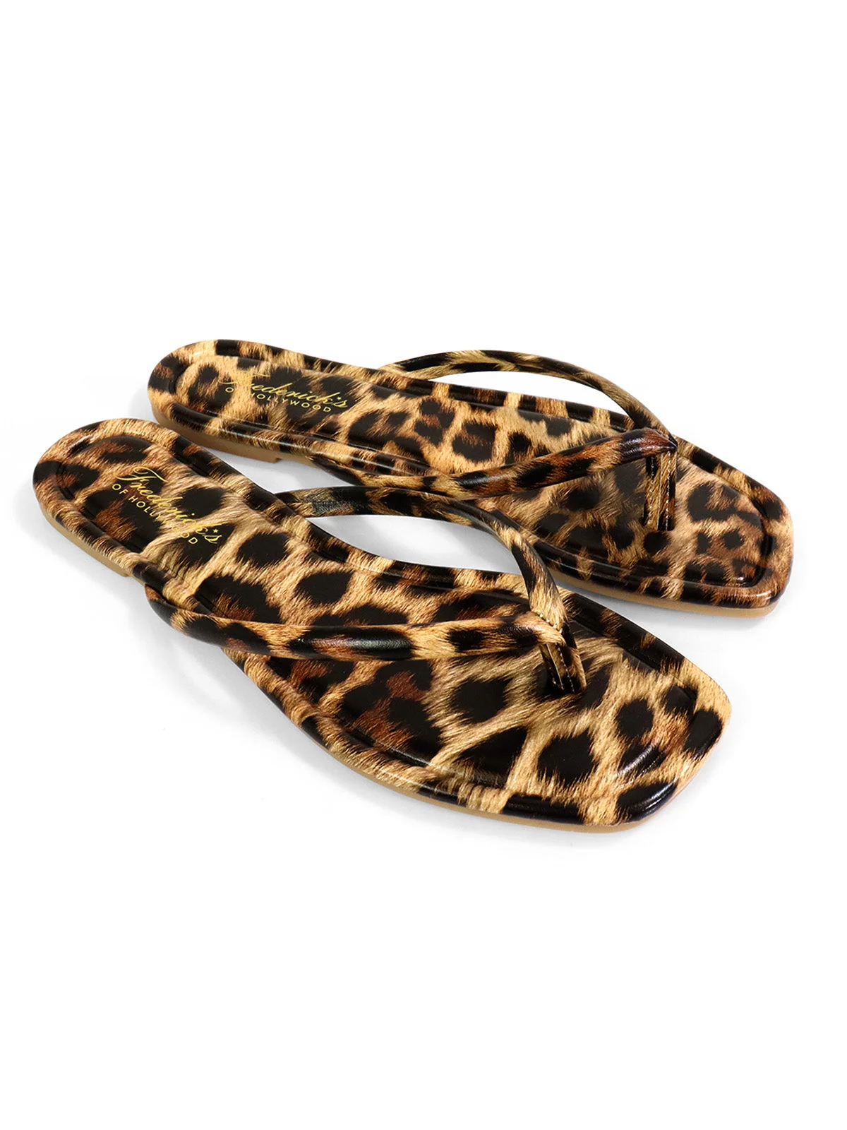 Tallulah Thong Flat Sandal in Leopard