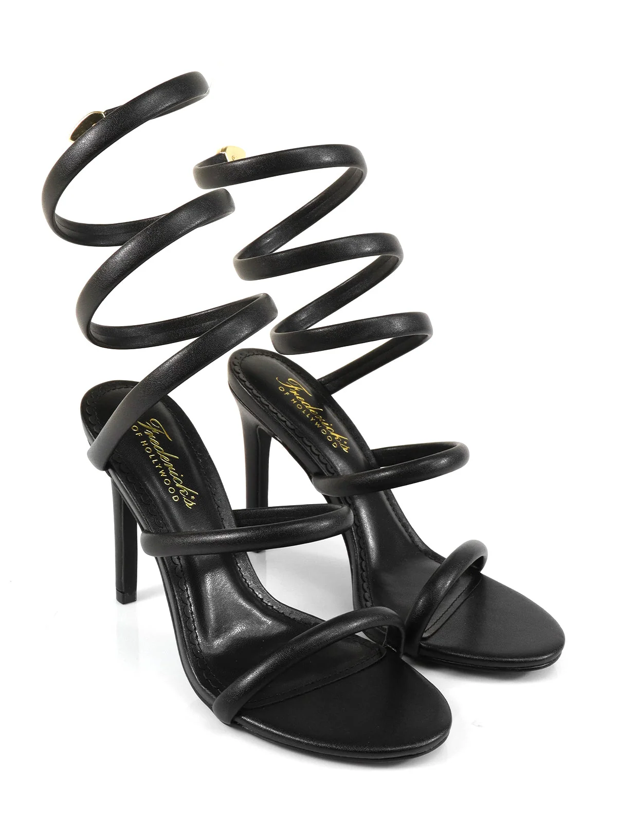 Kim Stiletto Heel in Black with Spiral Detail