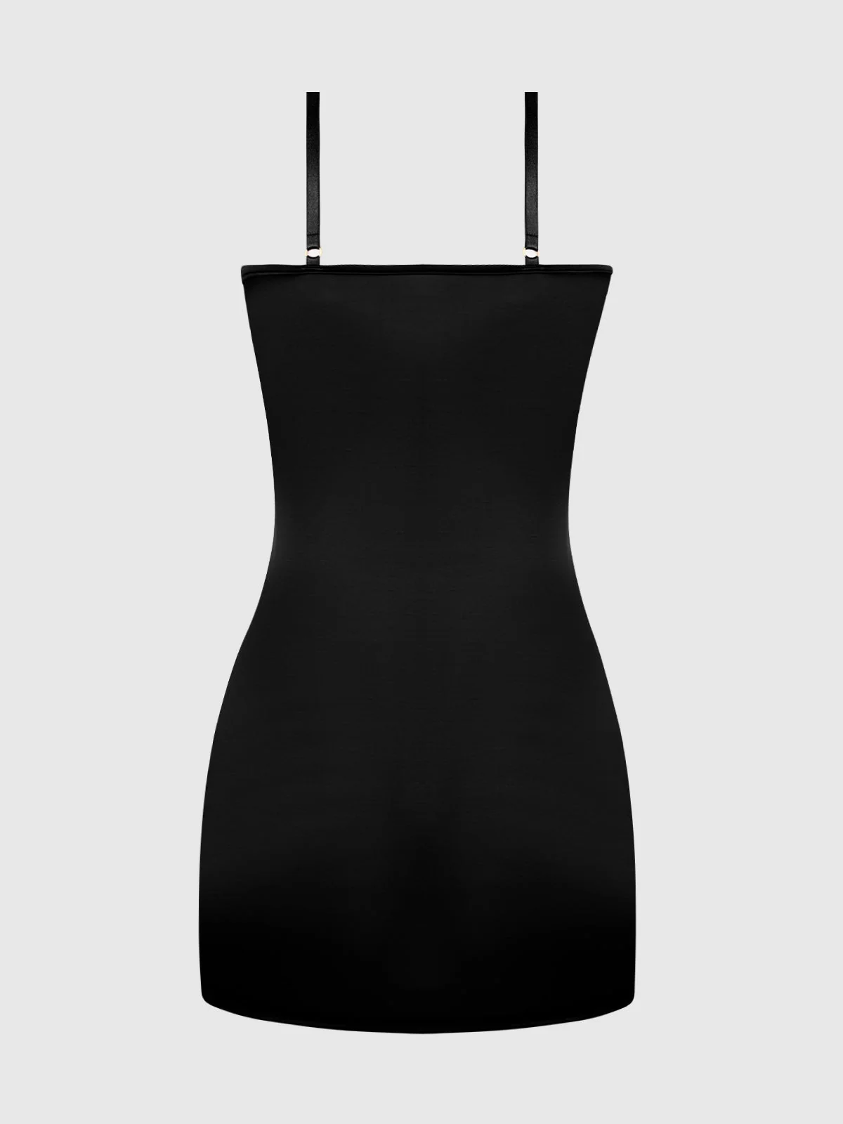 Director's Cut Liquid Satin Chemise in Black