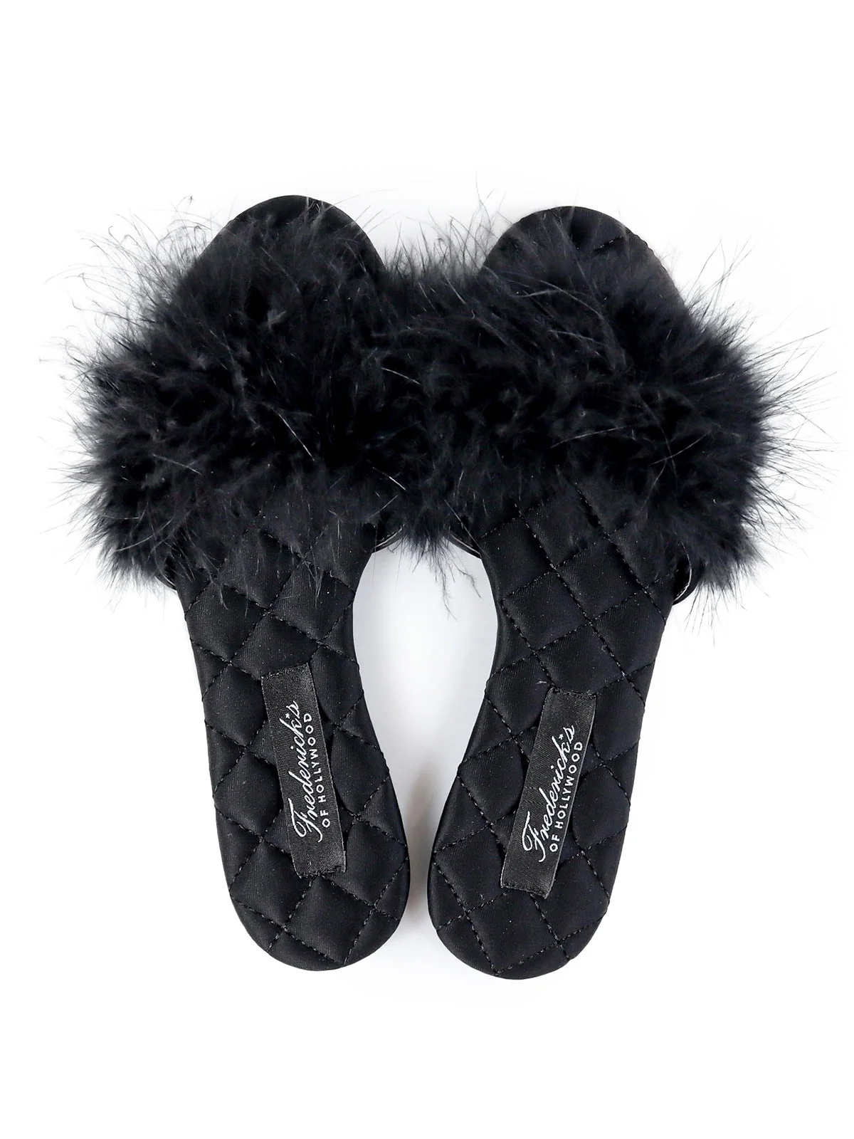 Maxim Feather Flat Sandal in Black