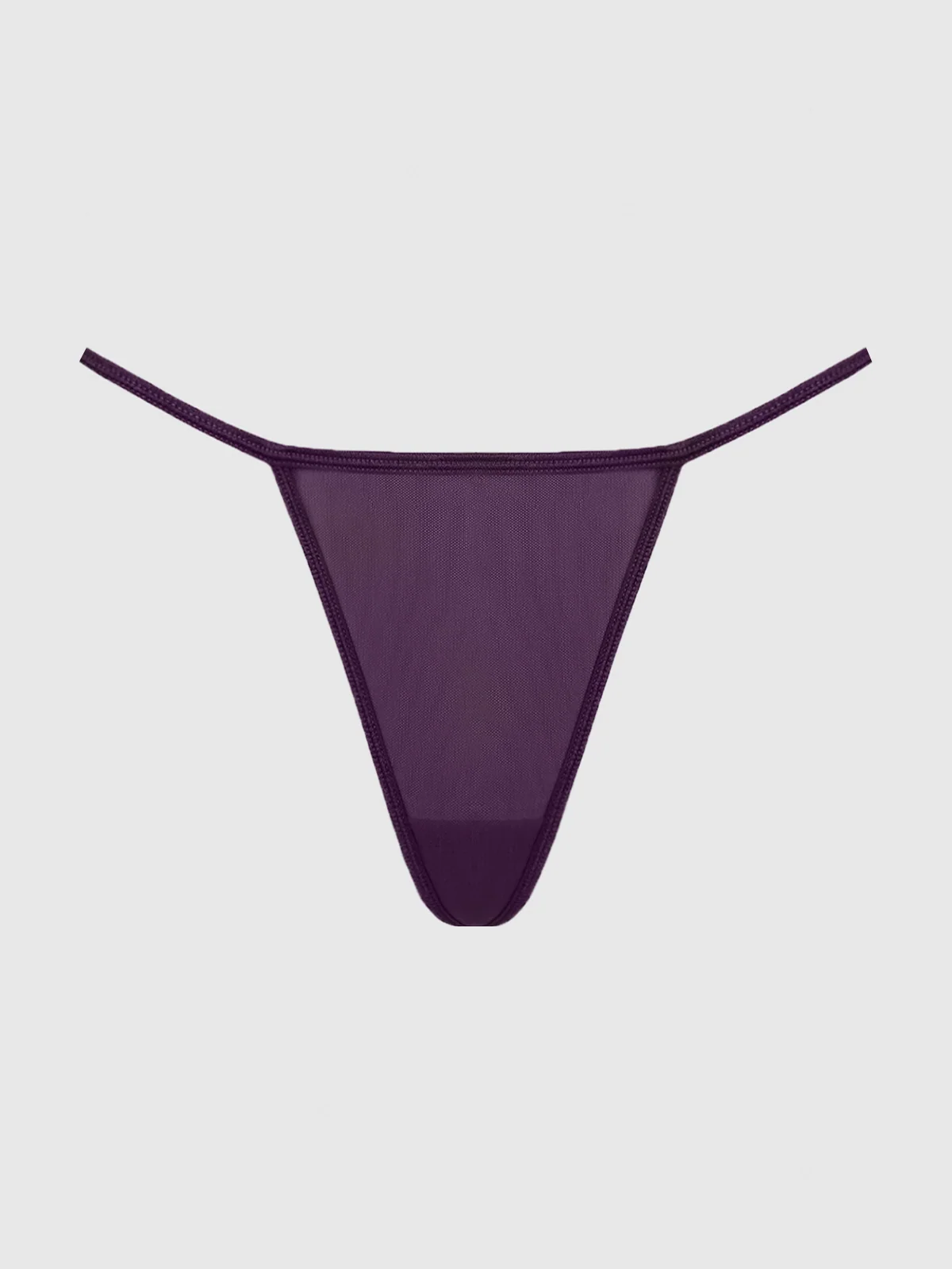 Frederick's of Hollywood Mesh G-String in Purple Shadow