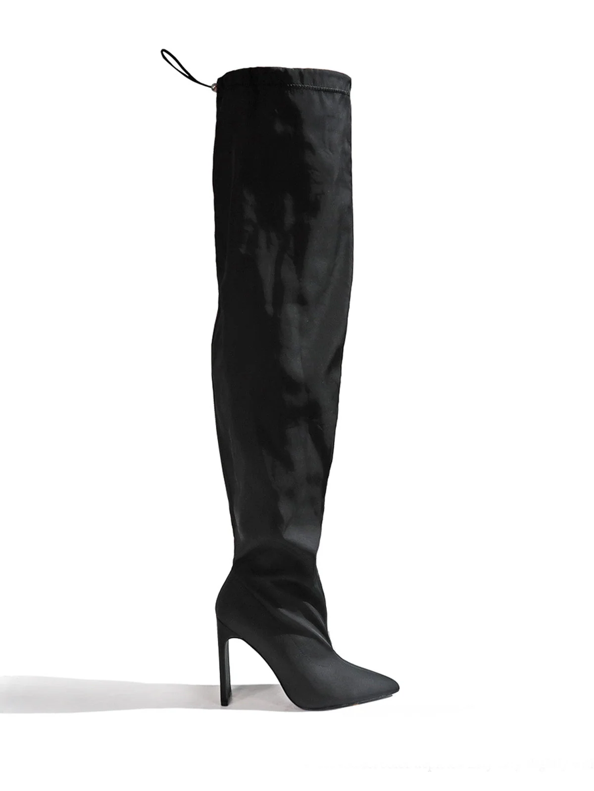 Margaret Over The Knee Boots in Black with Waterproof Finish
