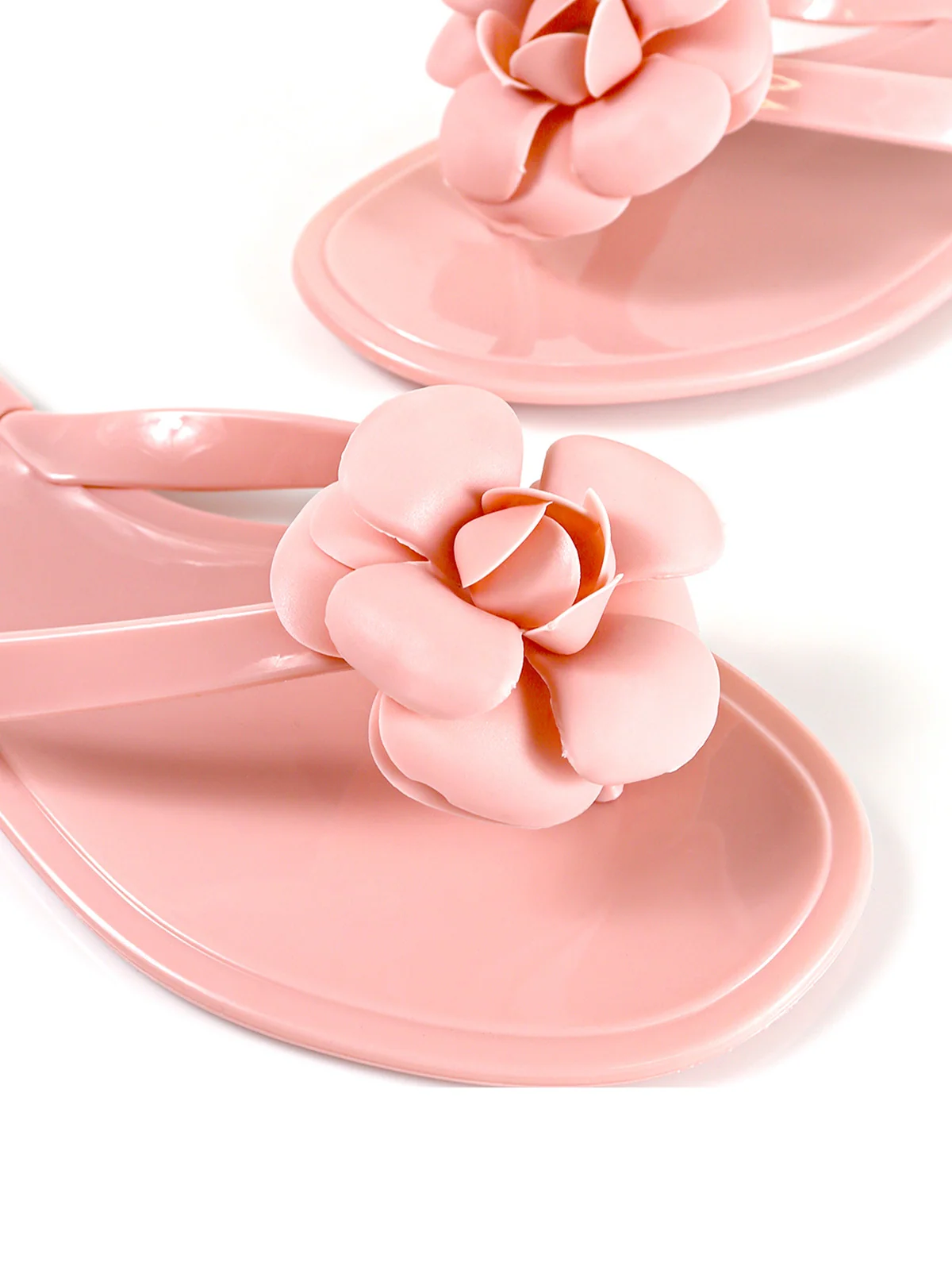 Jelli Camellia Thong Sandals in Pink