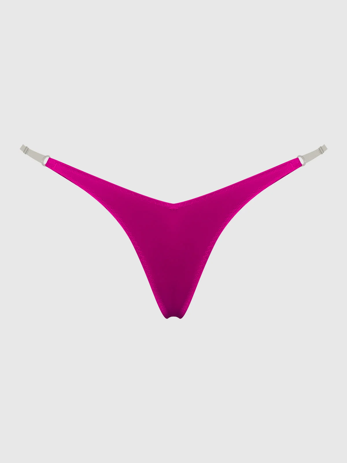 Petra Satin Thong with Slider Sides in Fuschia