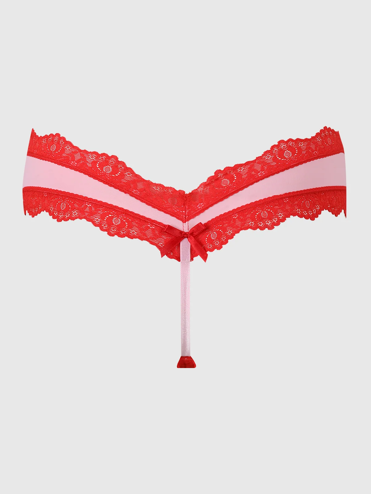 Jenna Micro G-String in Scarlet Pink