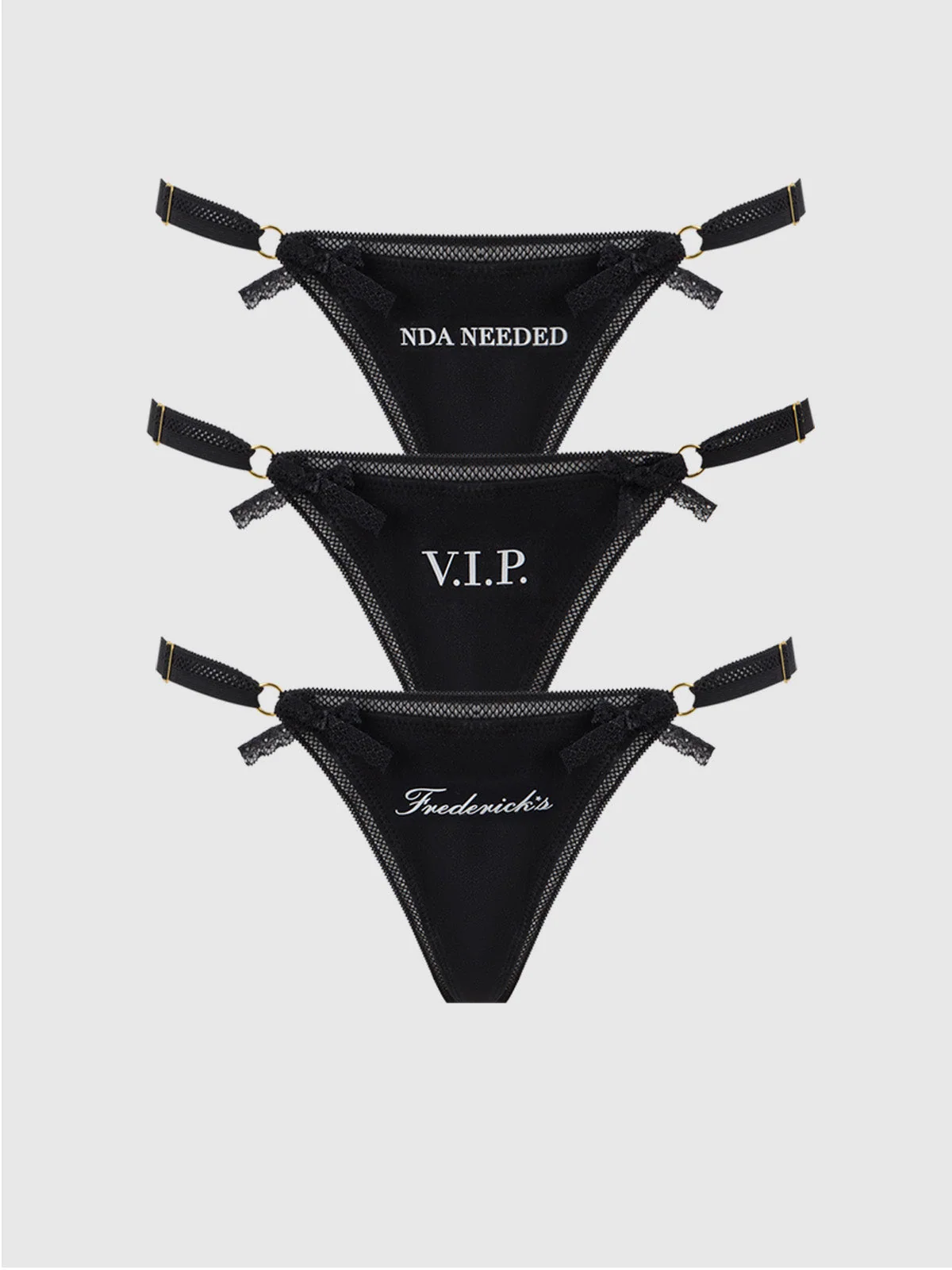 Frederick's Statement Cotton G-String 3 Pack