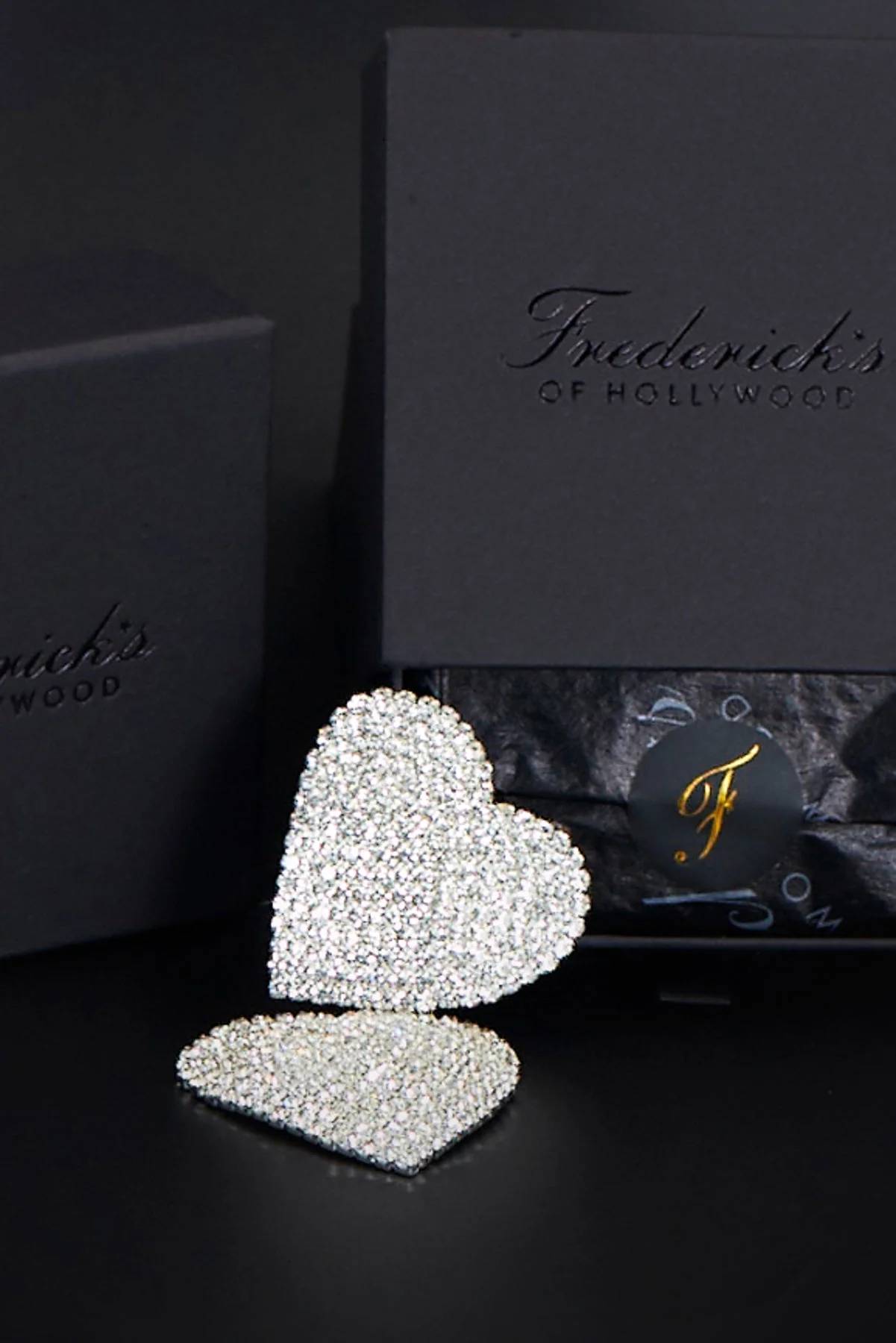 Ziggy Fine Heart Pasties in Silver