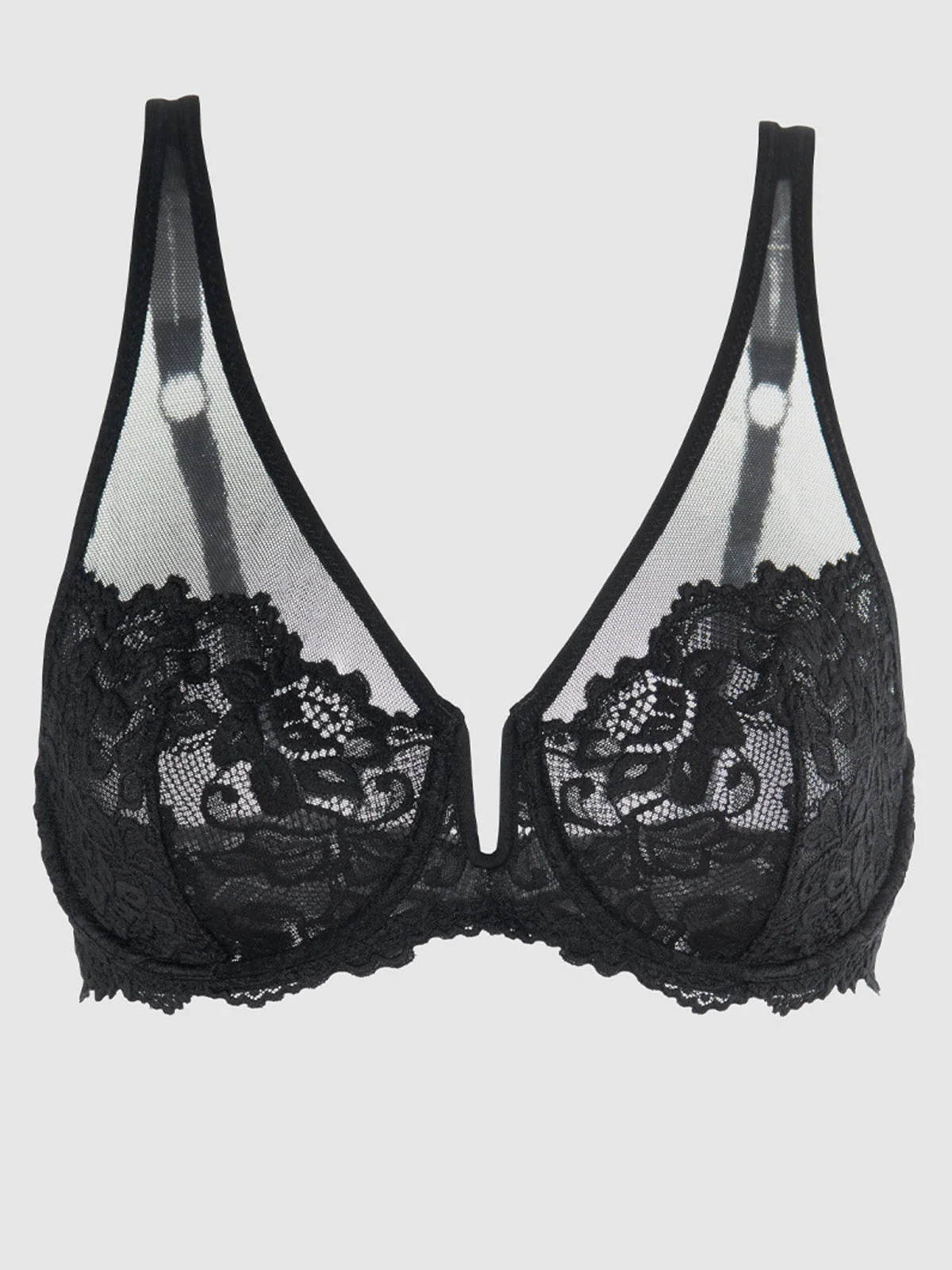 Jessica Lace Full Figure Bra in Black