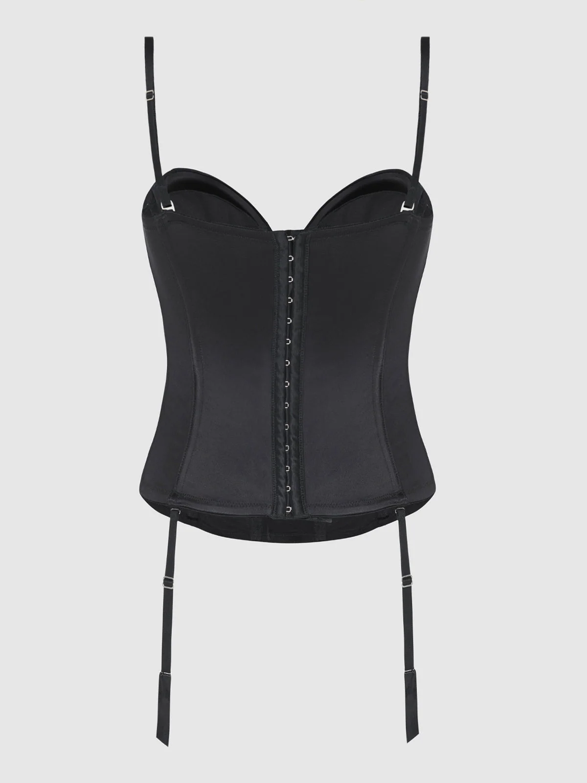 Hollywood Exxtreme Corset with Underwire Cups and Garter Straps