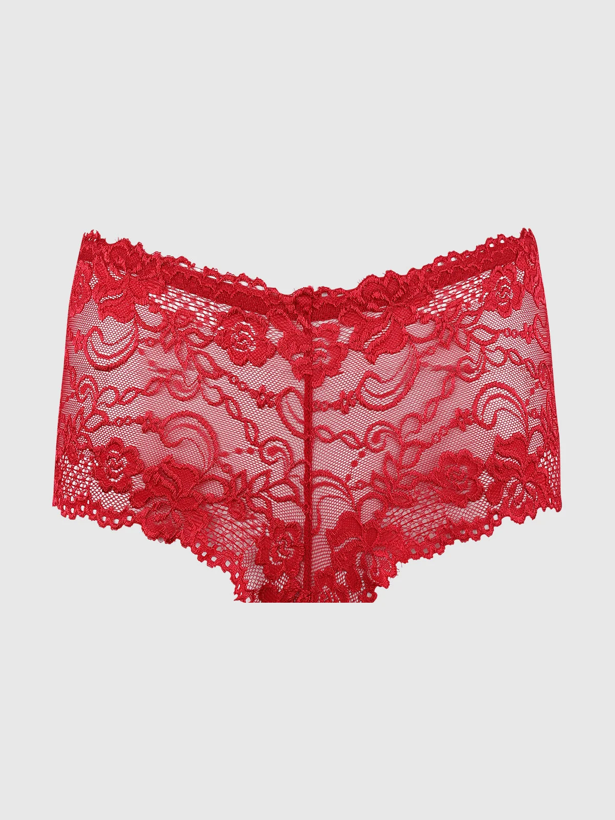 Kirsten 蕾丝蜜桃裤 Haute Red