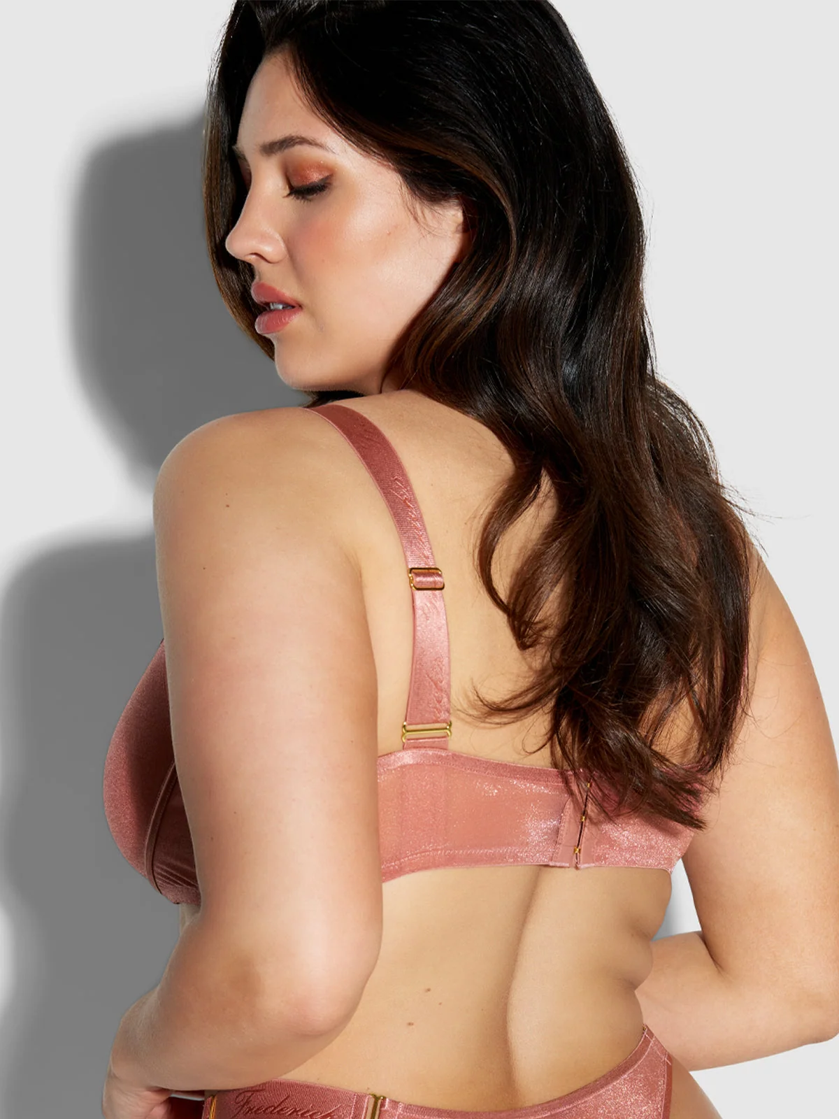 Pia Unlined Cutout Mesh Bra in Brick Dust