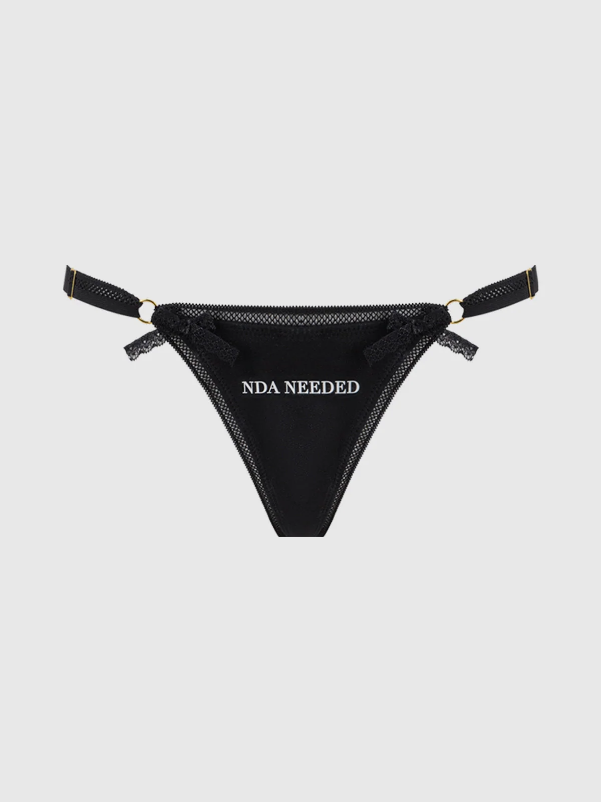 NDA Statement Cotton G-String in Black