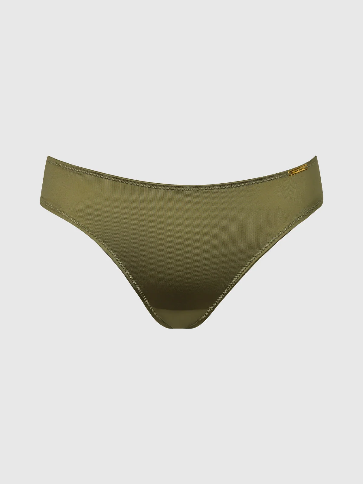 Lexi Liquid Satin Hipster in Olive