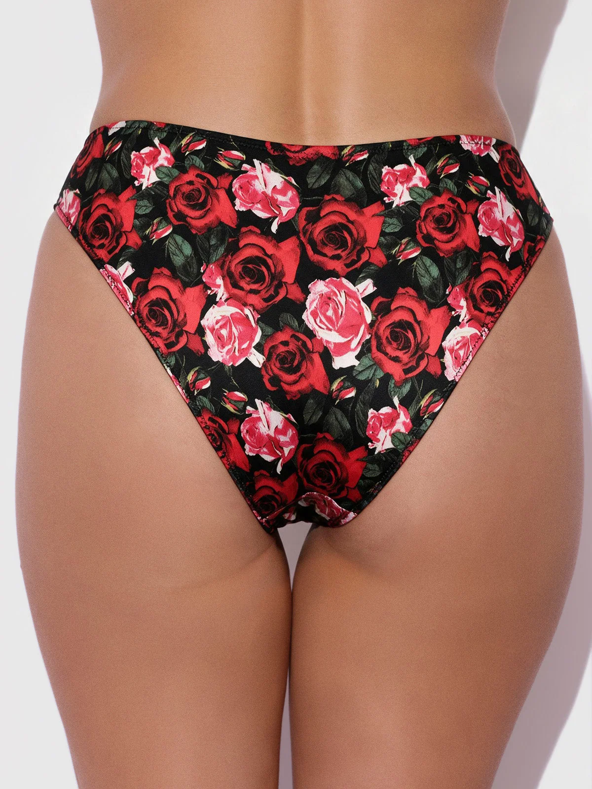 Lexi Liquid Satin Hipster in Floral Print