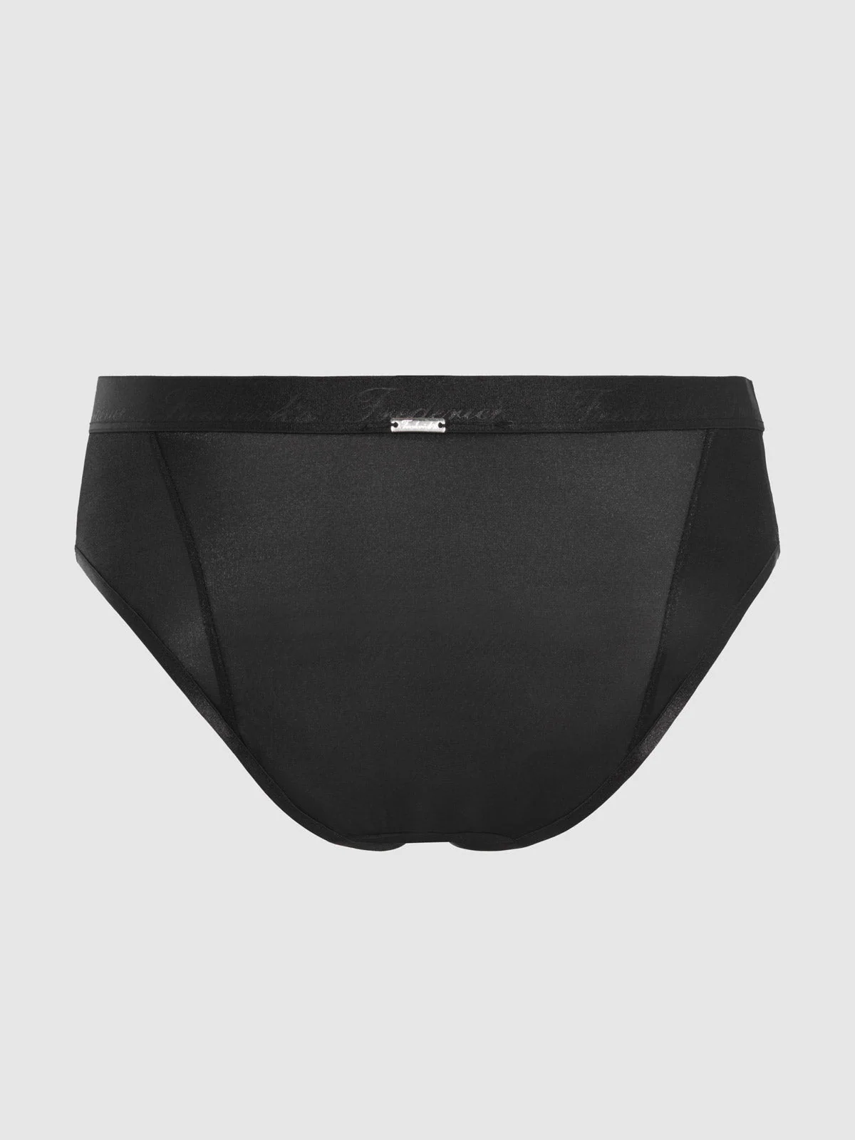 Pia Mesh Hipster in Black Shimmery Fabric