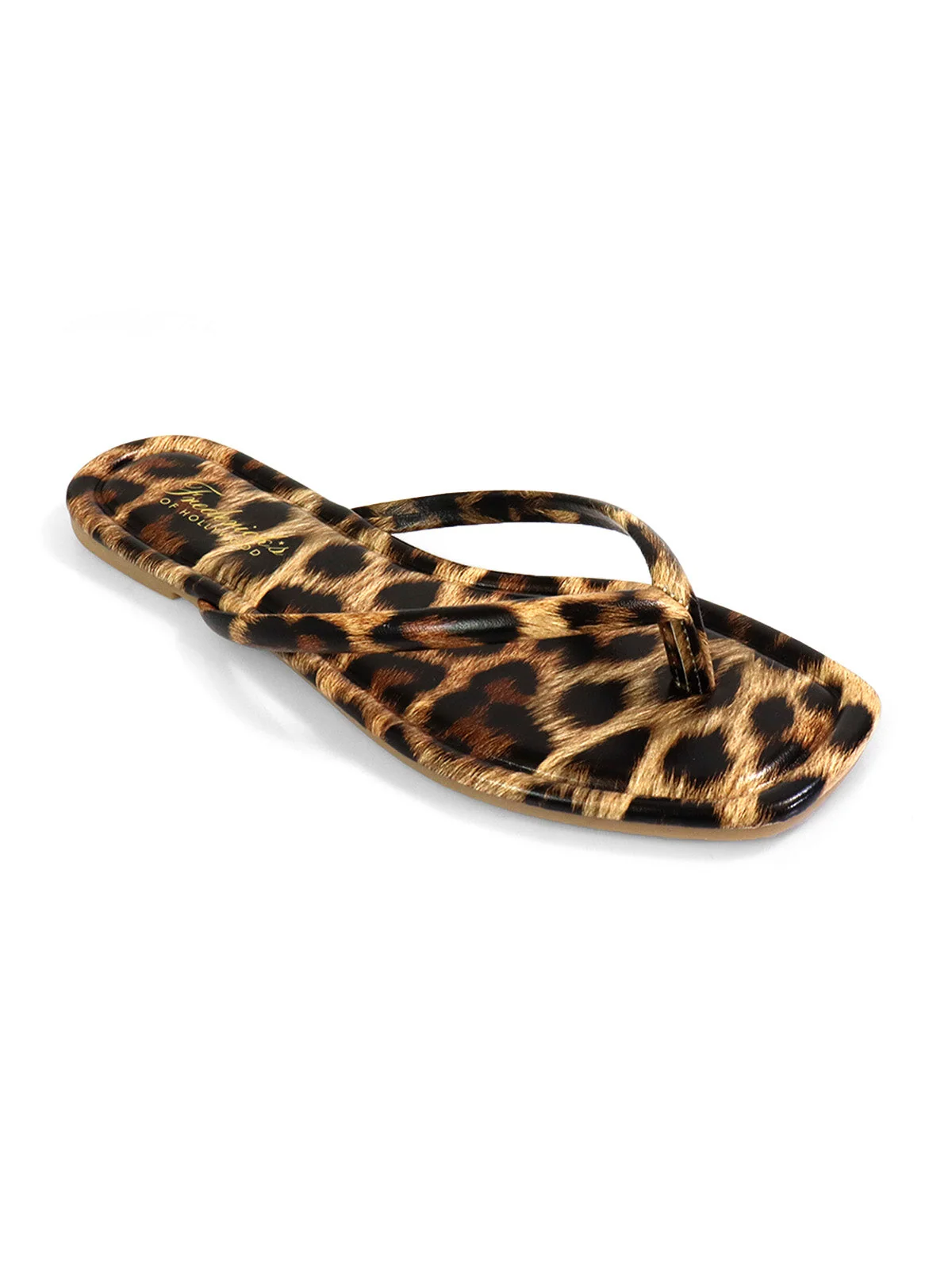 Tallulah Thong Flat Sandal in Leopard