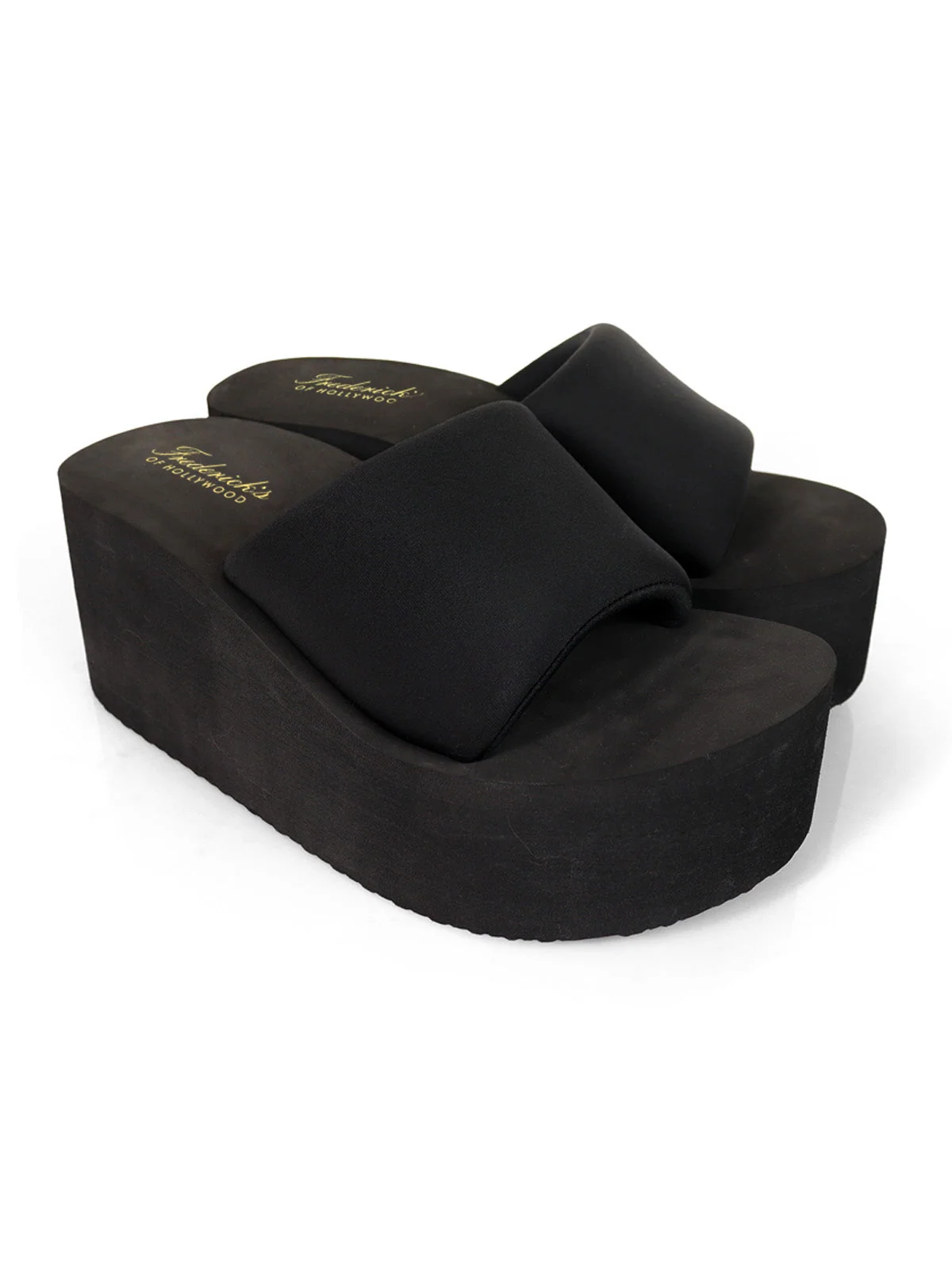 Alice Chunky Platform Sandal in Black with Cushioned Sole