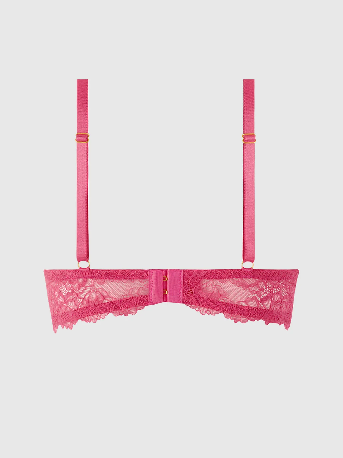 Elizabeth Lace and Rhinestone Push Up Demi Bra