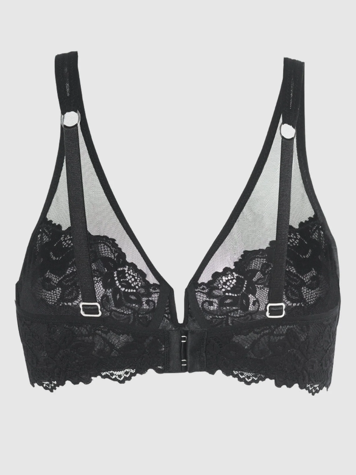 Jessica Lace Full Figure Bra in Black