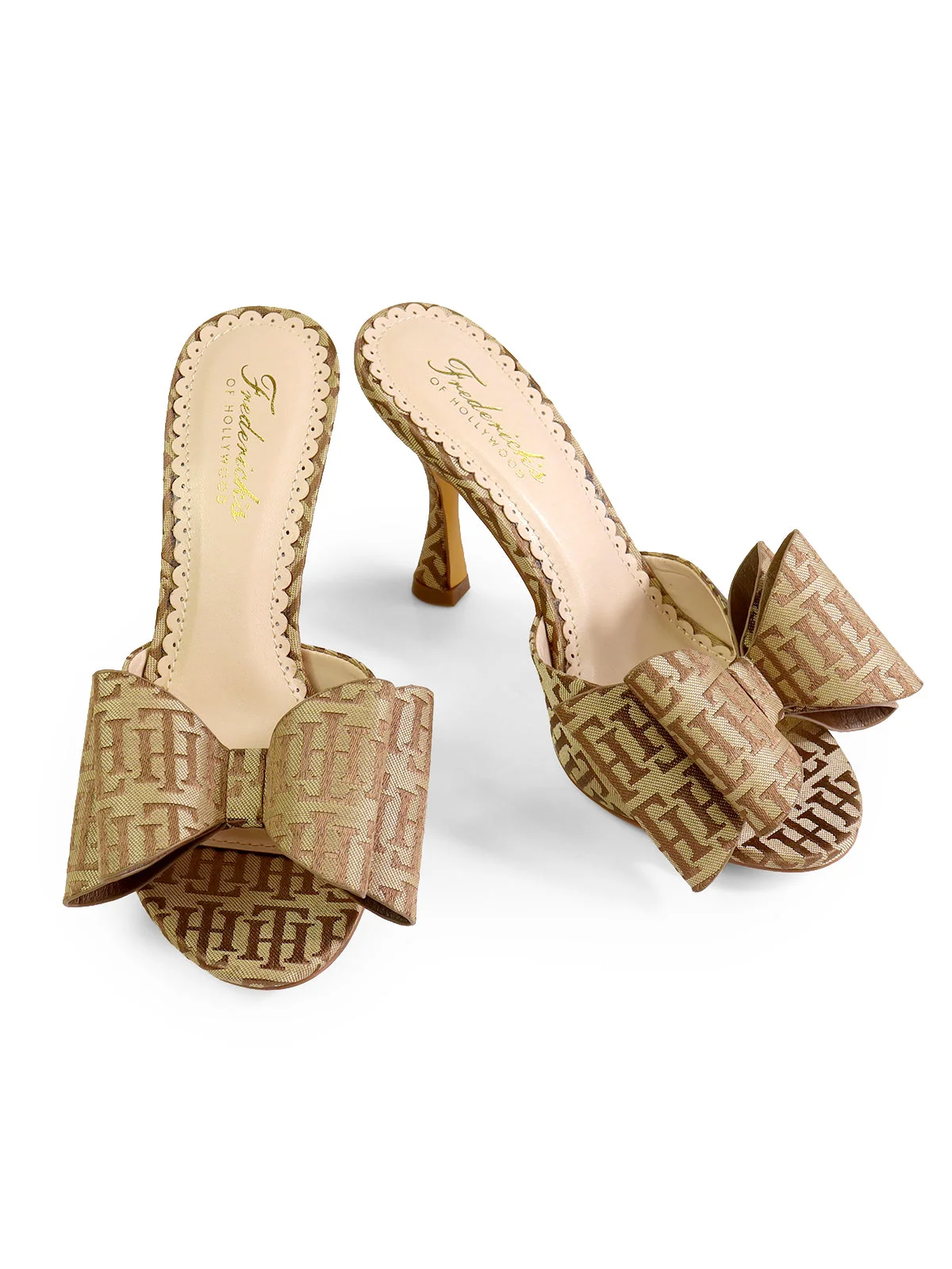 Nana Open-Toe Bow Mule with Sleek Kitten Heel