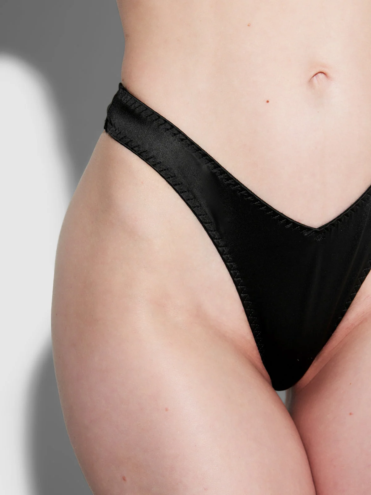 Rising Star Liquid Satin Tanga 3 Pack in Black