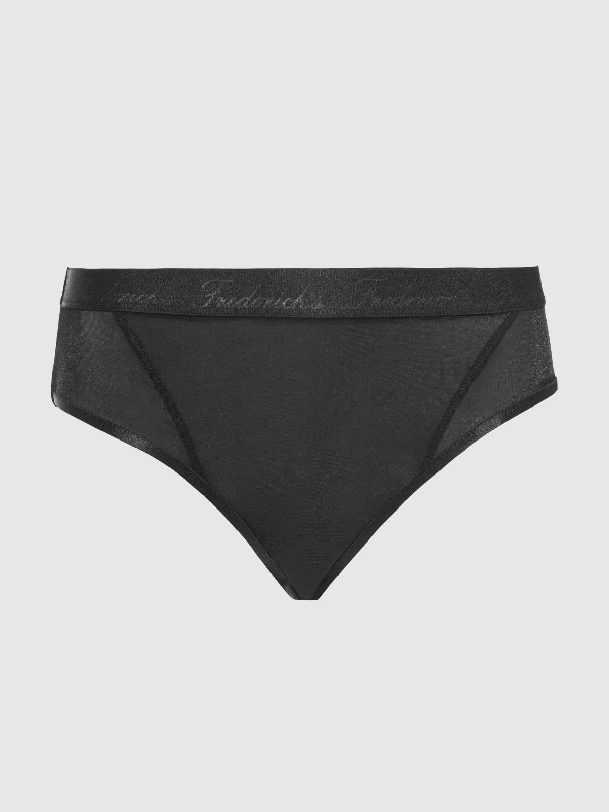 Pia Mesh Hipster in Black Shimmery Fabric