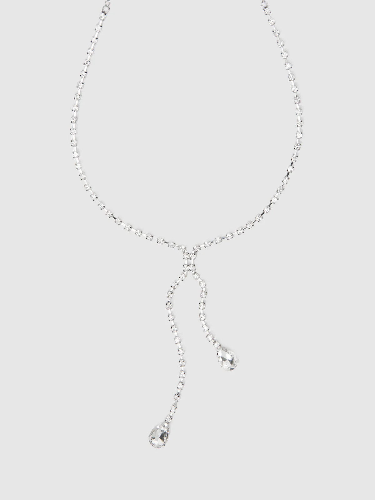 Ziggy Rhinestone Dangle Nipple Clamp in Silver