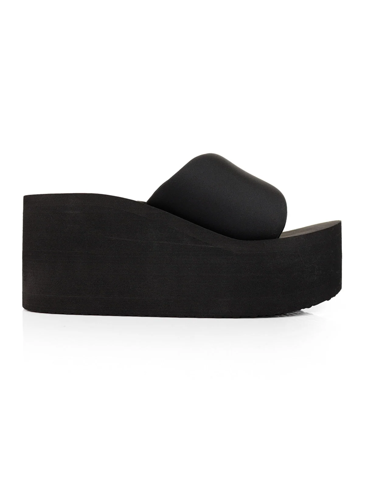 Alice Chunky Platform Sandal in Black with Cushioned Sole