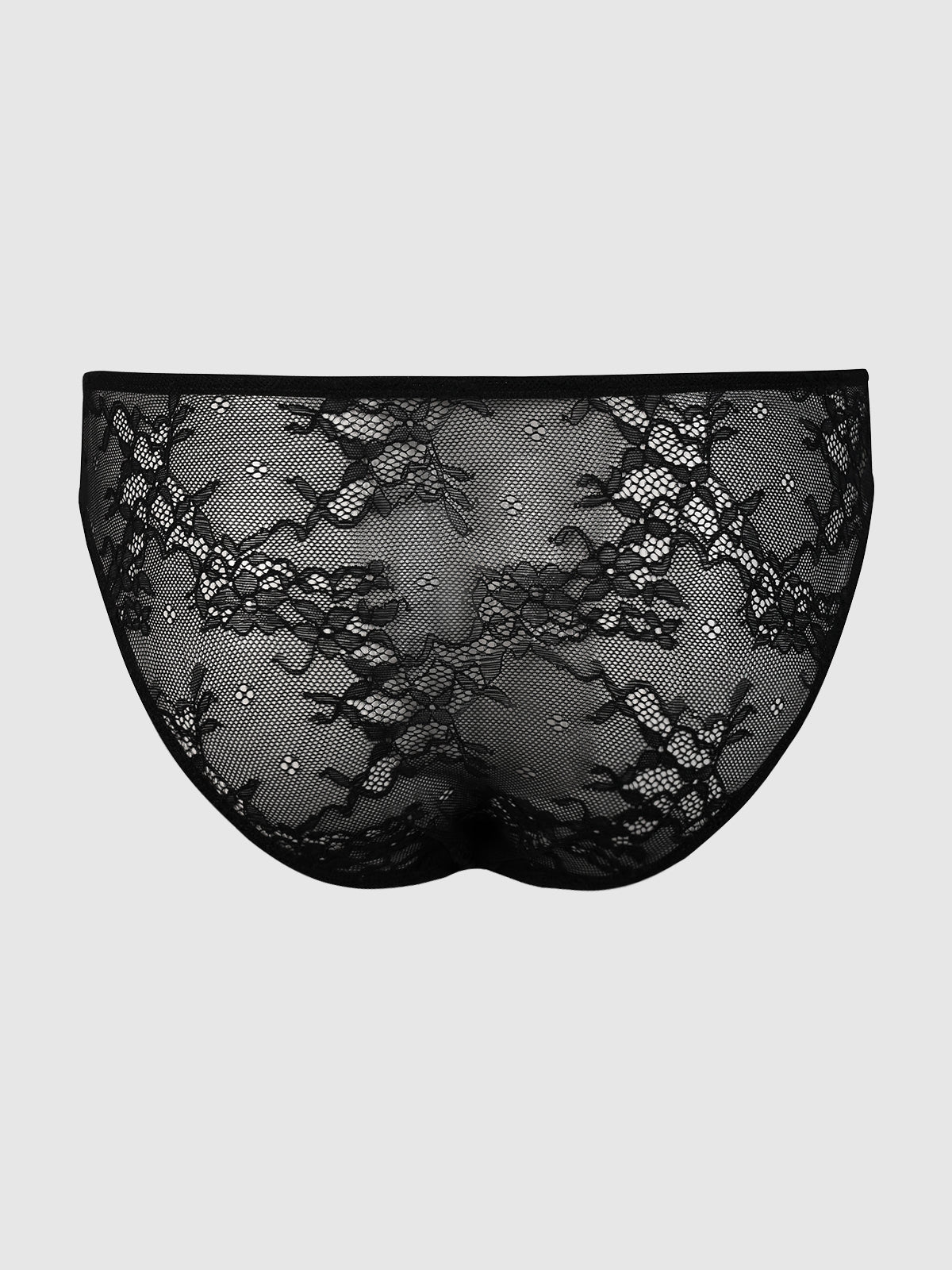 Pia Lace Hipster in Black Stretch Lace