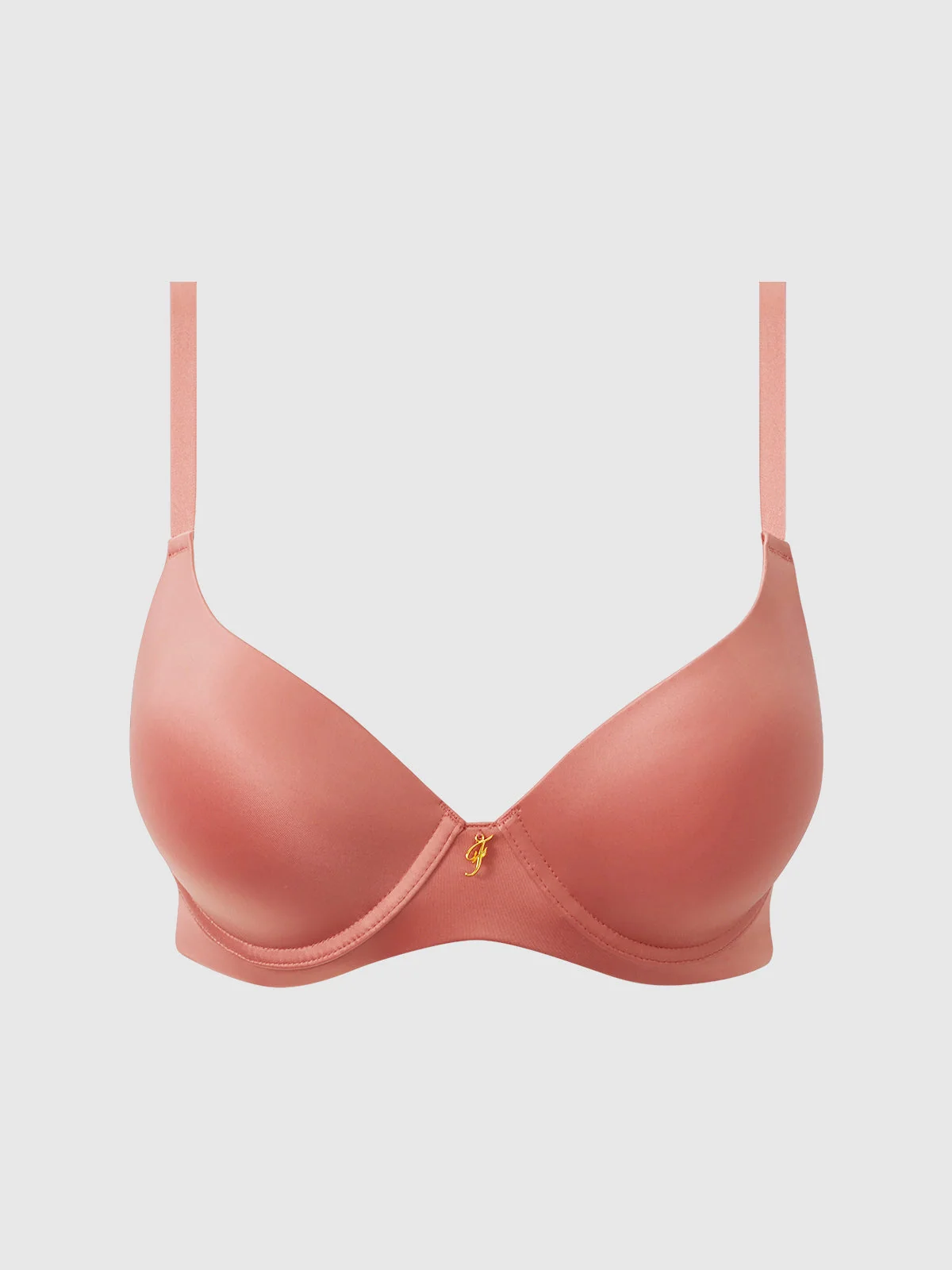 Lexi Push Up Plunge T-Shirt Bra in Brick Dust
