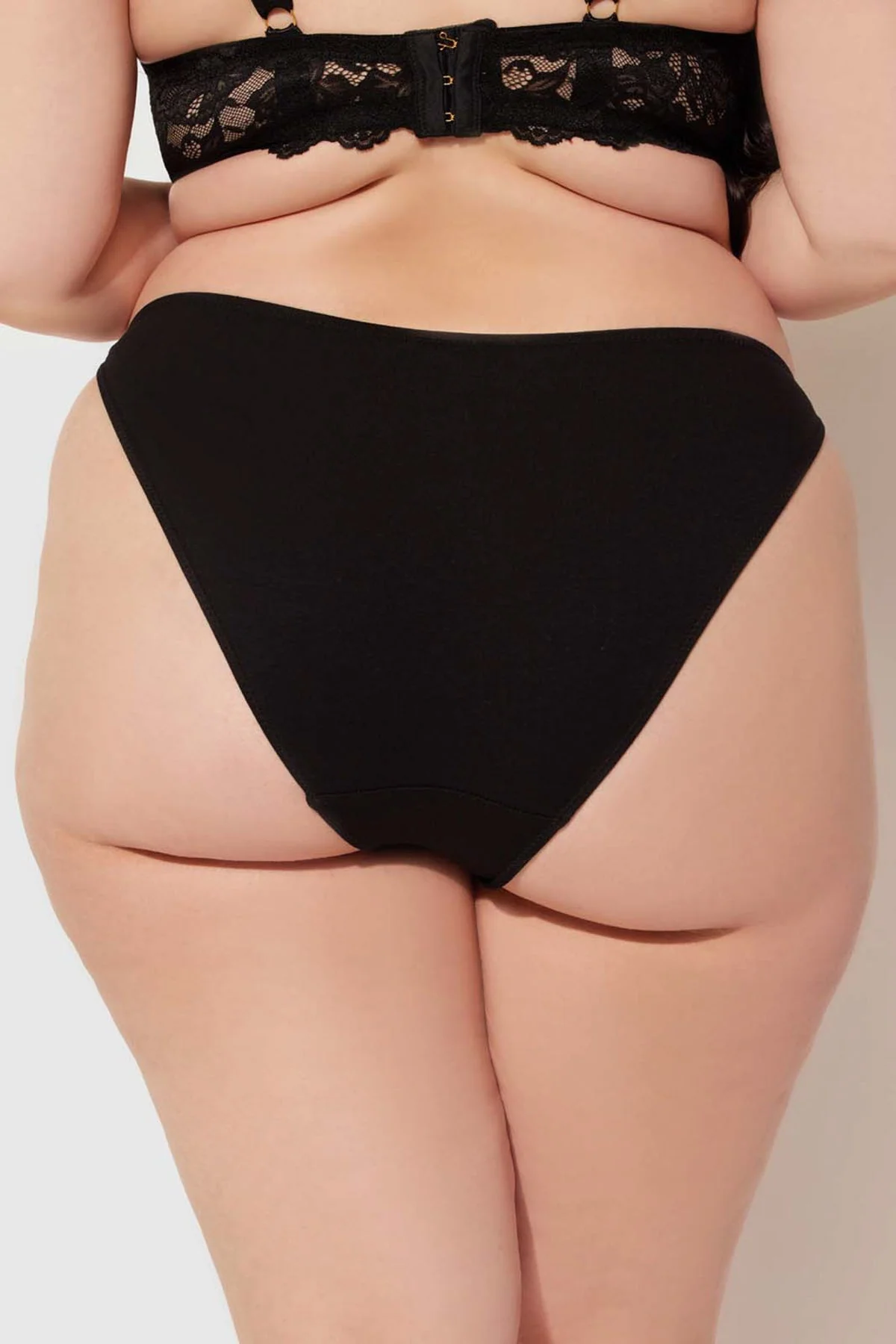 Bailey Stretch Cotton Bikini Black 3 Pack