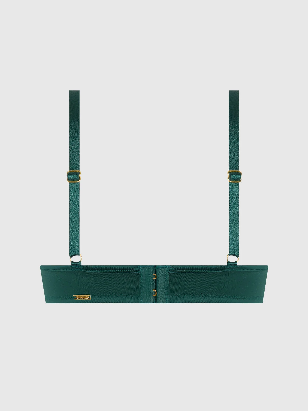 Emery Liquid Satin and Chain Bra in Emerald by Frederick's