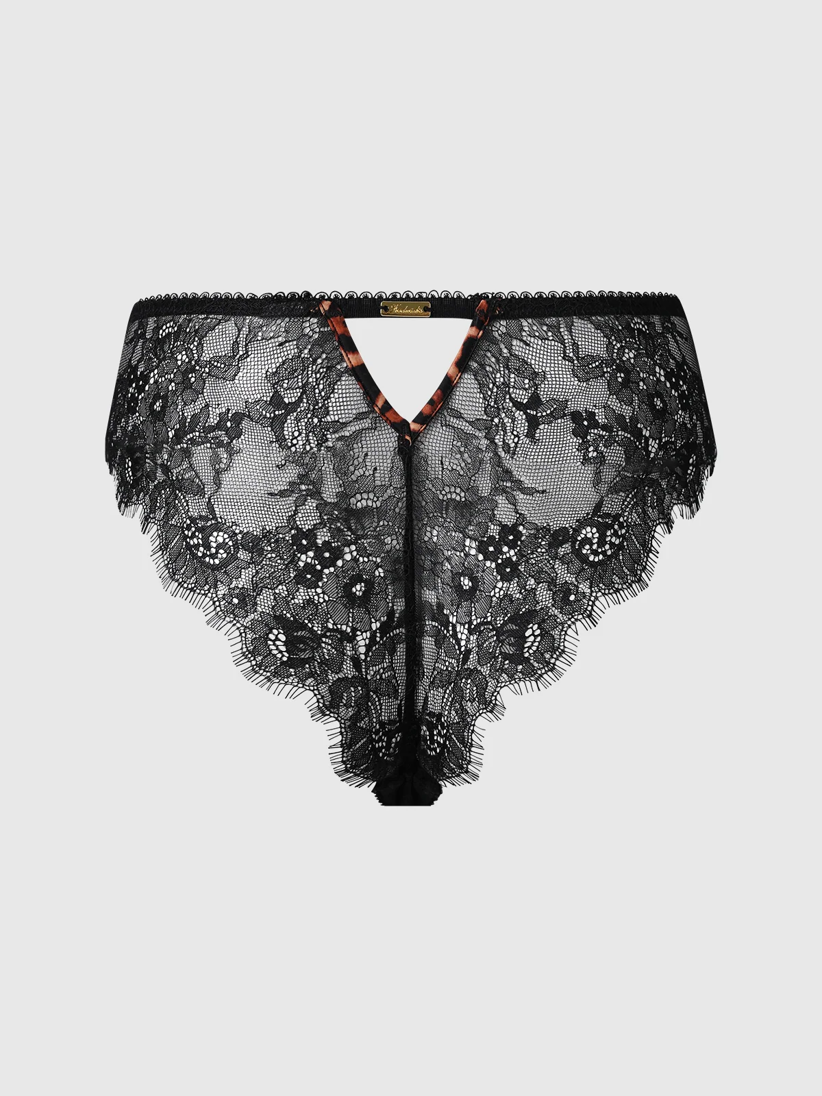 Raven Leopard And Lace Panty