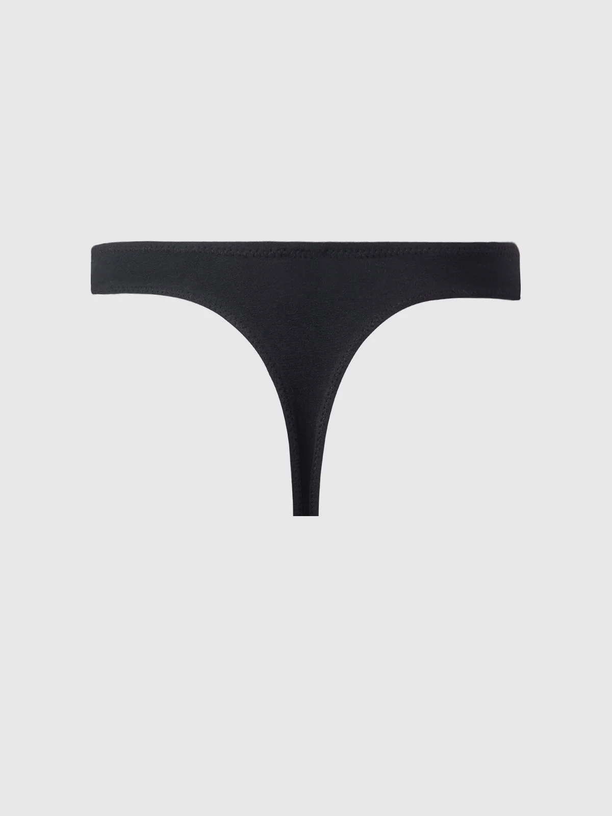 Bailey Stretch Cotton Tanga in Black