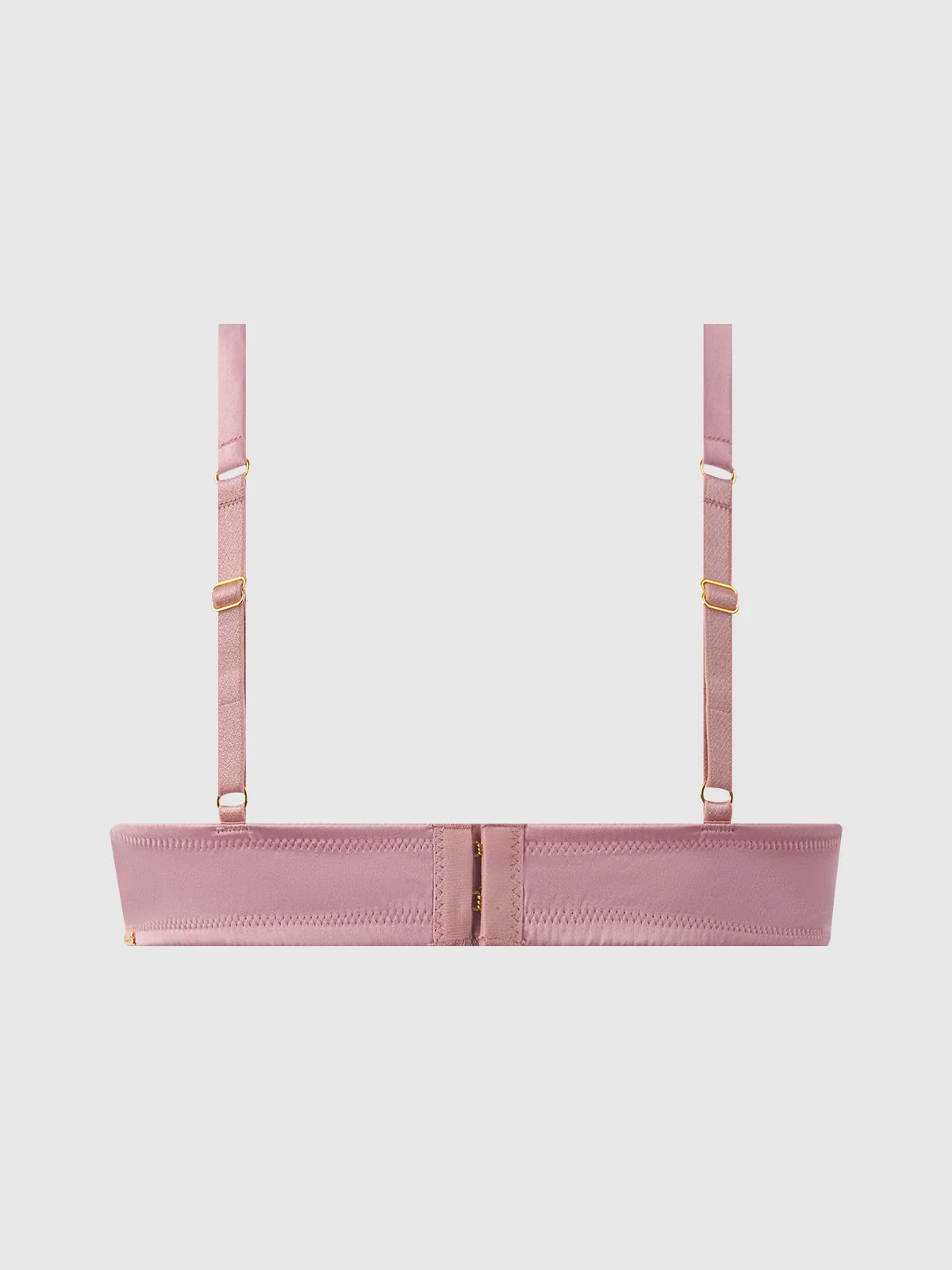 Petra Satin & Mesh Unlined Corset Cup Bra in Mauve