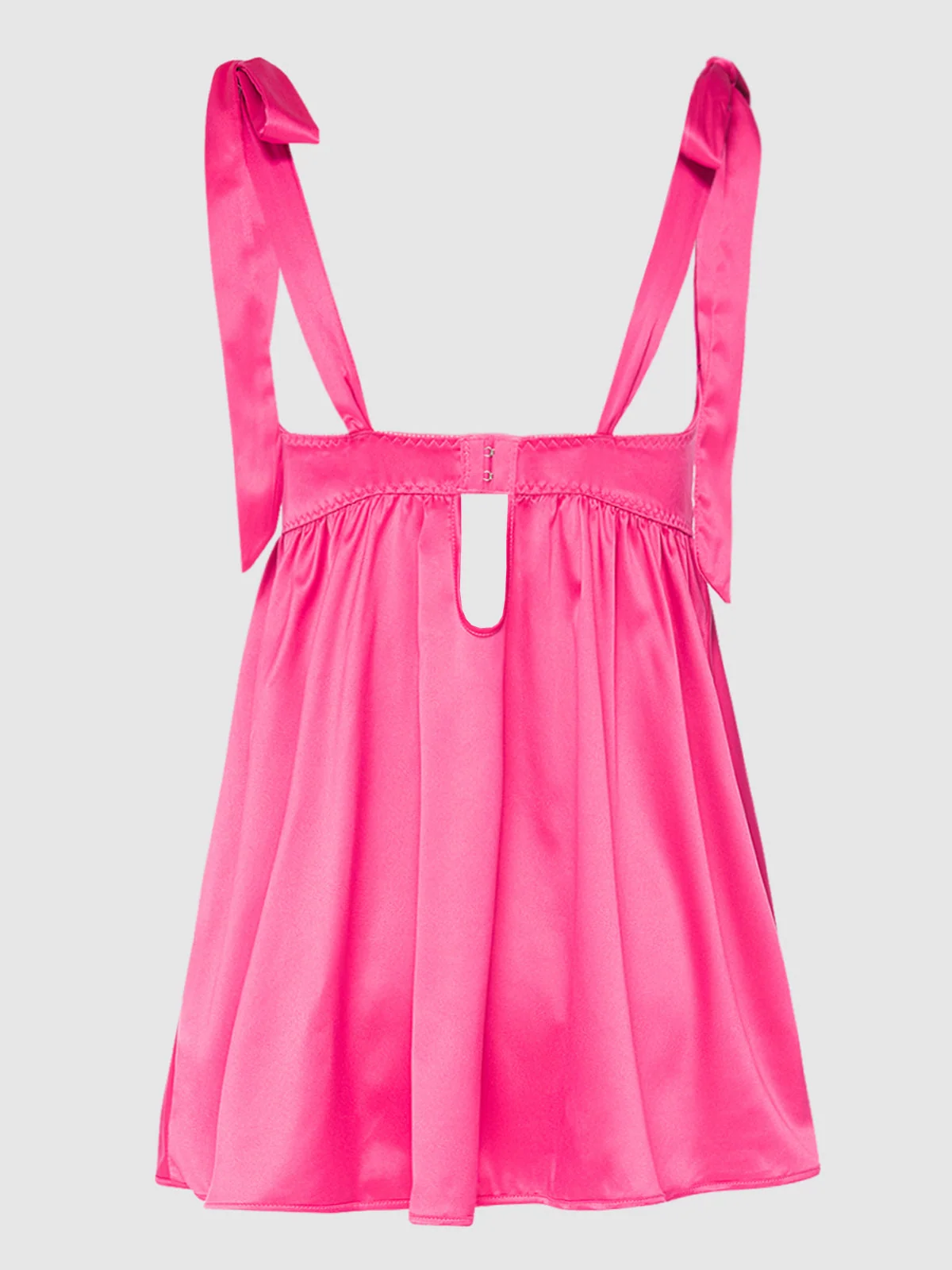 Petra Satin Open Cup Babydoll with G-String