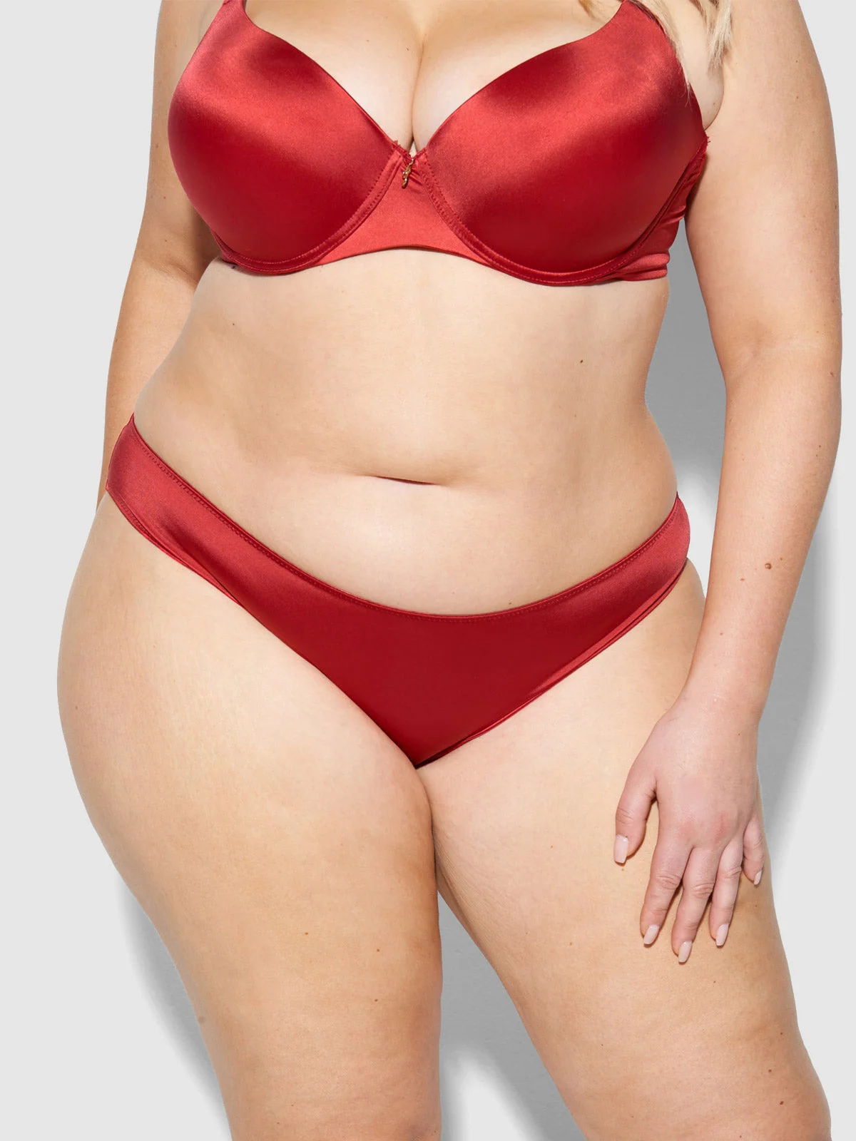 Lexi Liquid Satin Hipster Panty in Samba