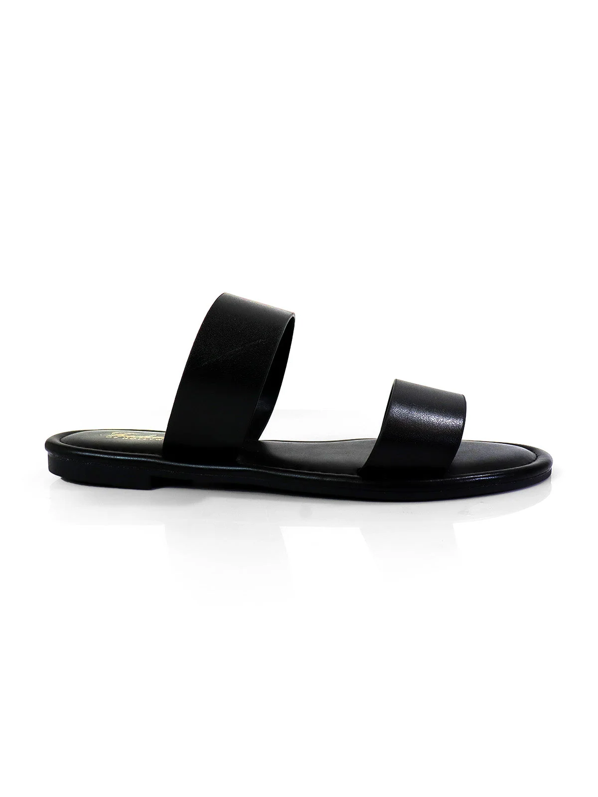 Janelle Double Band Flat Sandal by Frederick's of Hollywood